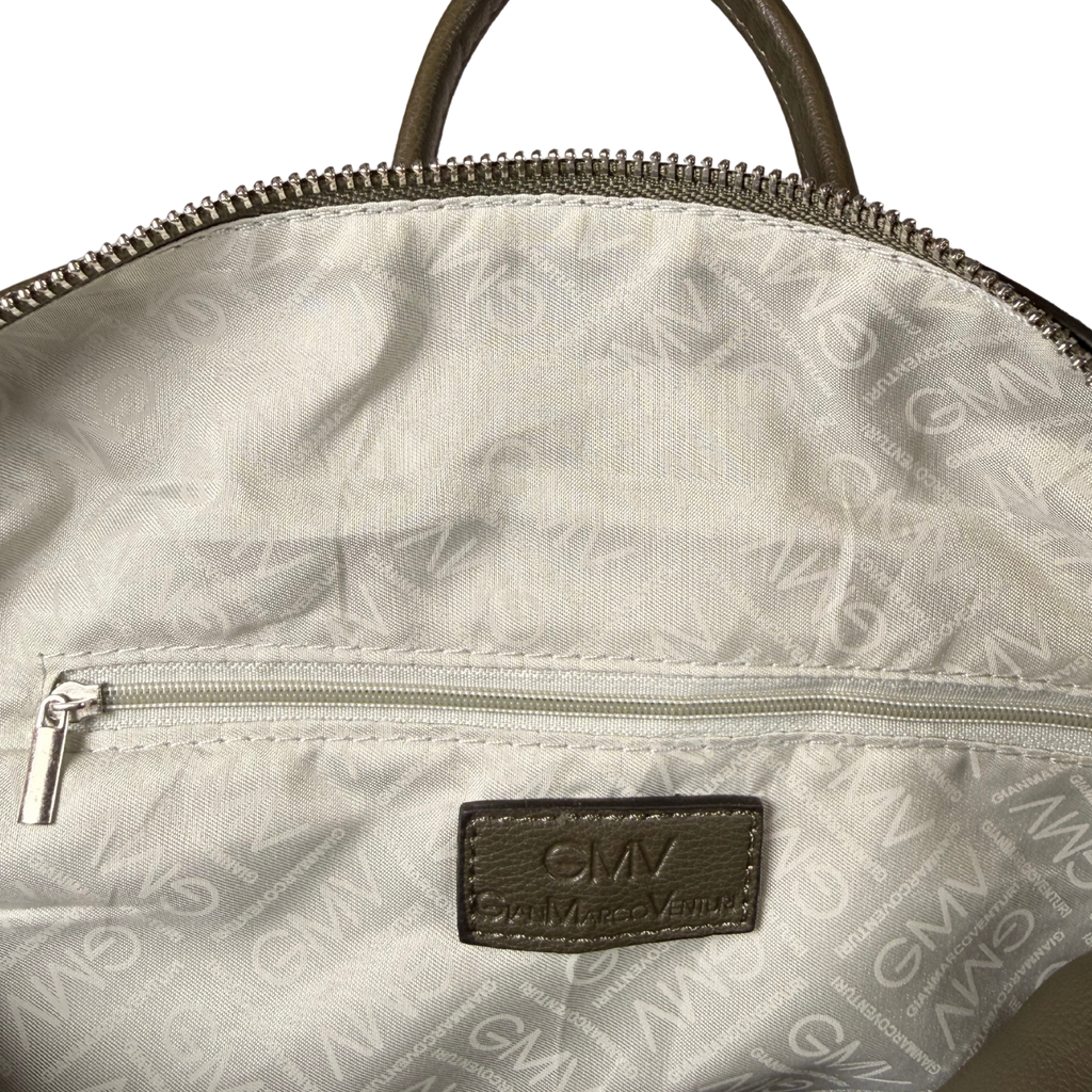 Stylish Olive Backpack – Faux Leather, Spacious & Durable Everyday Bag