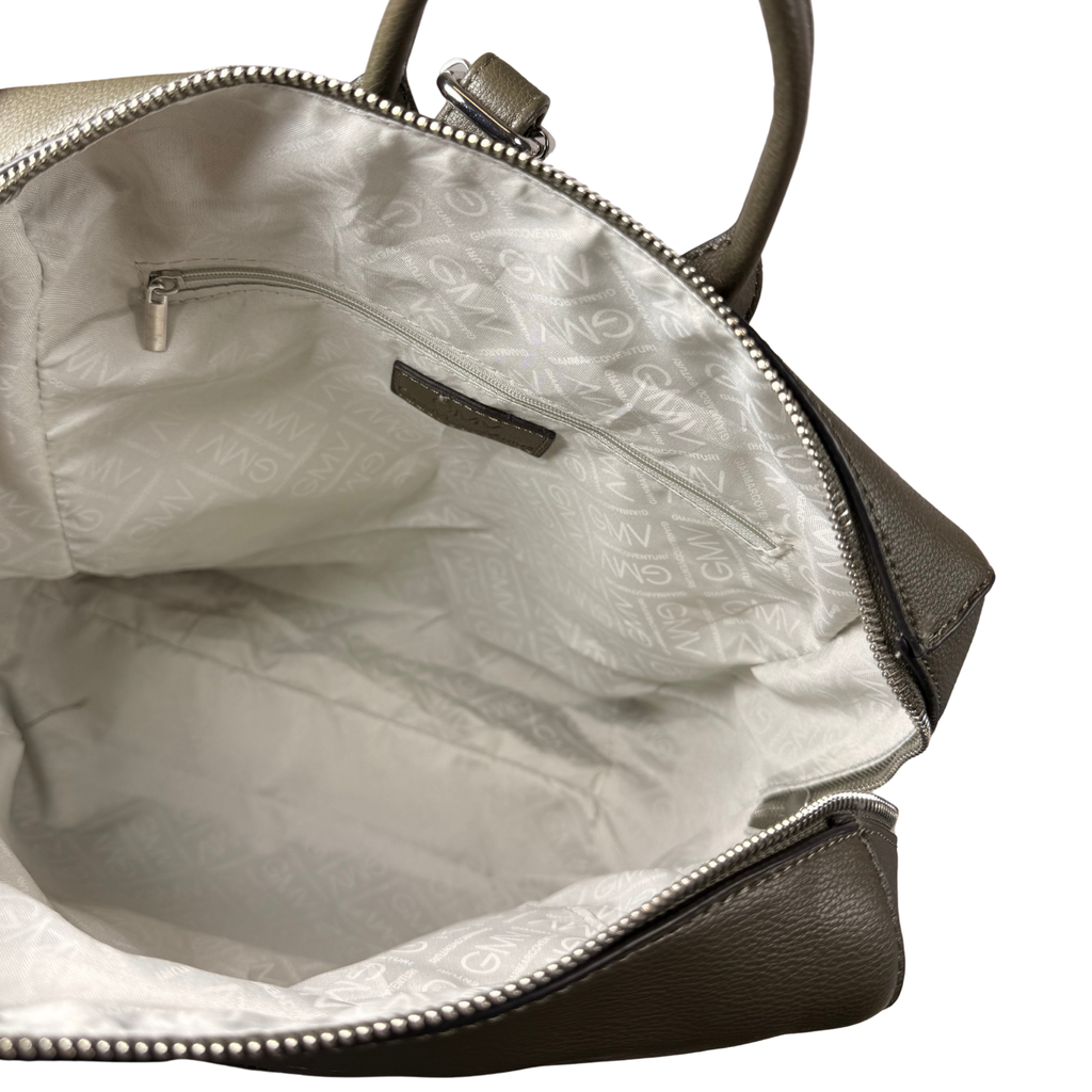 Stylish Olive Backpack – Faux Leather, Spacious & Durable Everyday Bag