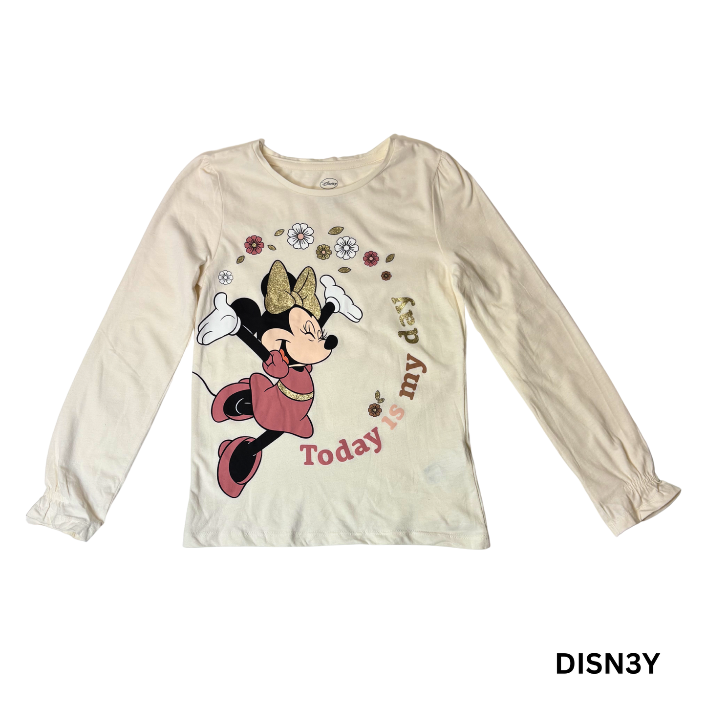 Girls Minnie Mouse Long Sleeve Shirt – Size 7-8 Years