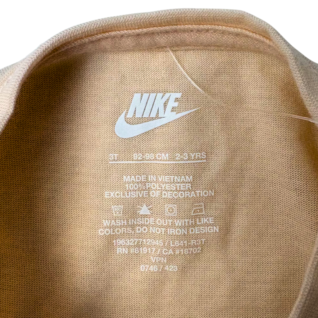 Girls Nike Futura Leopard Logo Long Sleeve T-Shirt – Size 3T