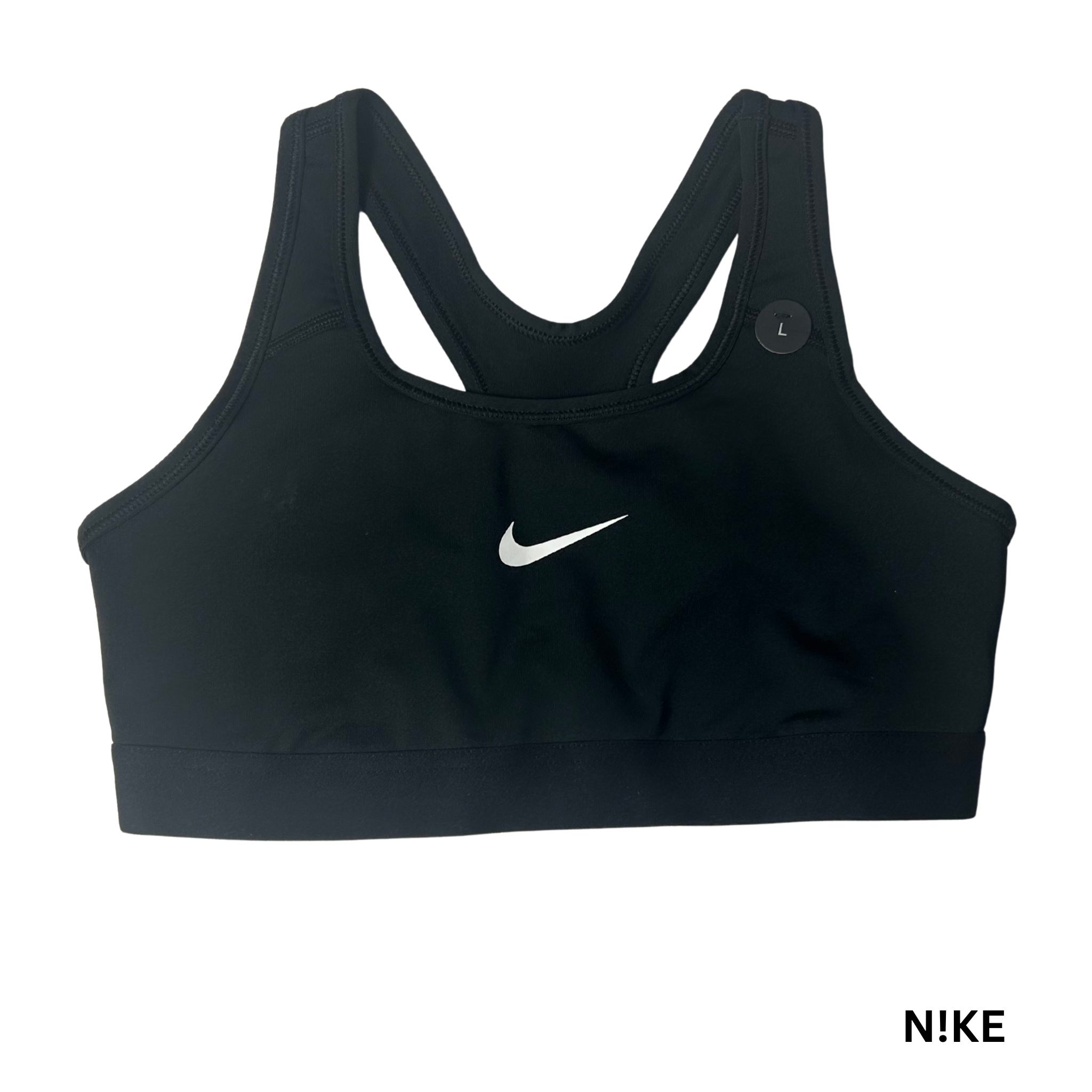 Girls’ Black Dri-Fit Sports Bra – Size L