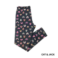 Girls Black Rainbow Leggings - XXL (18)