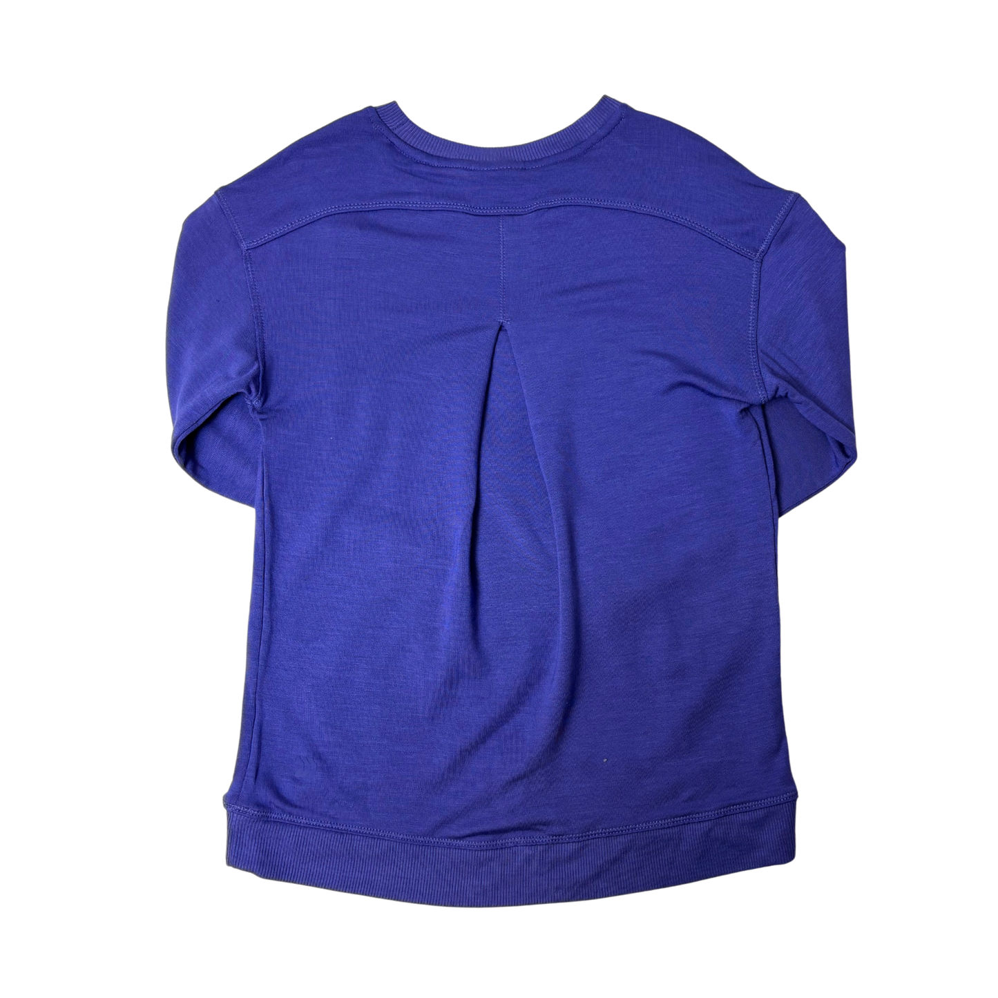 Girls Dark Purple Super Soft Pullover Thumbhole Shirt - S (6/6x)