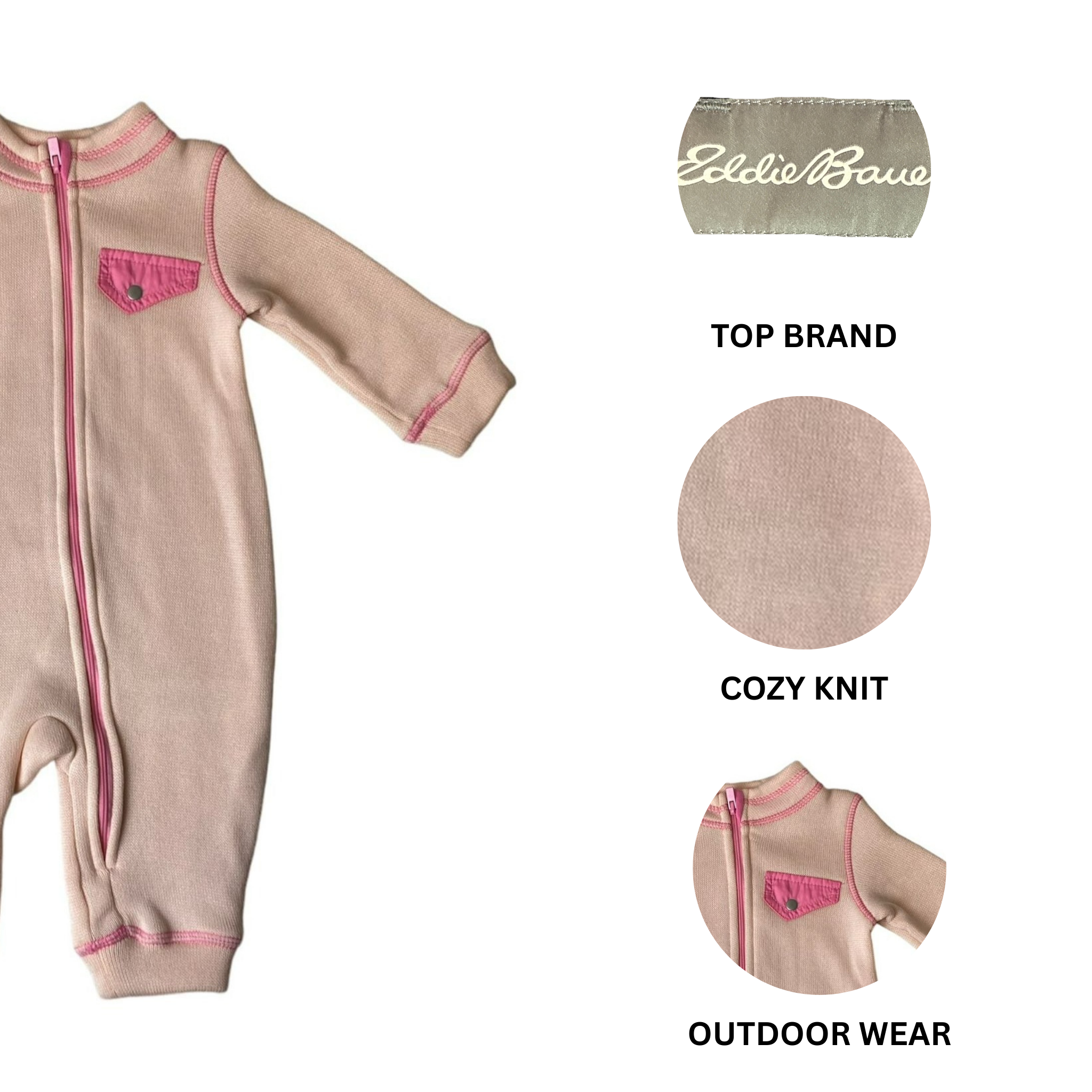 Girls Desert Pink One Piece - 6/9M