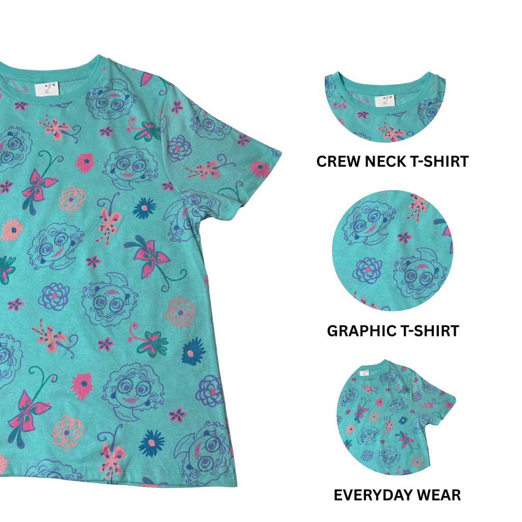 Girls Disney Encanto Short Sleeve Shirt – Size XXL – 100% Cotton