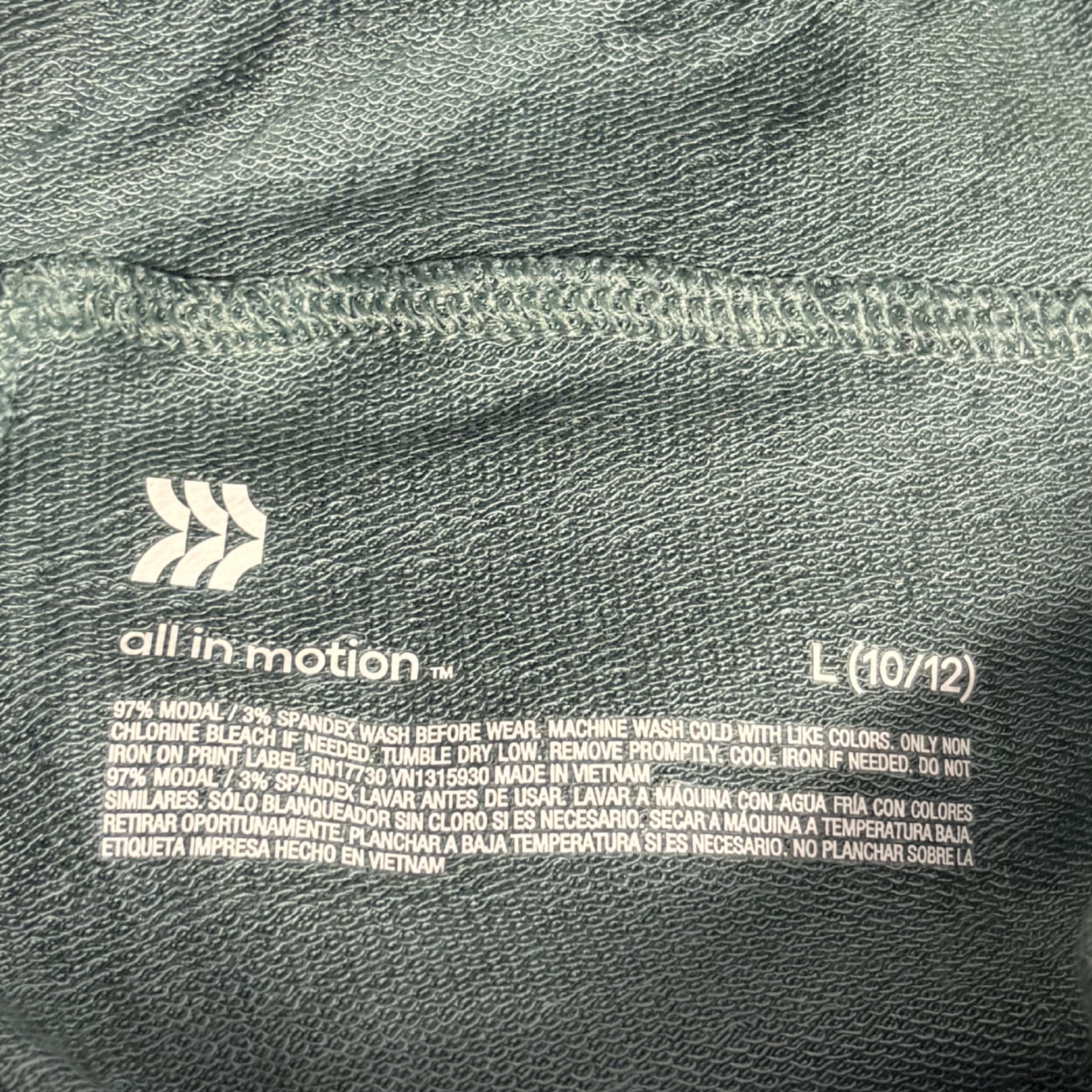 Girls’ Green Soft Jogger Pants – Size L (10/12)