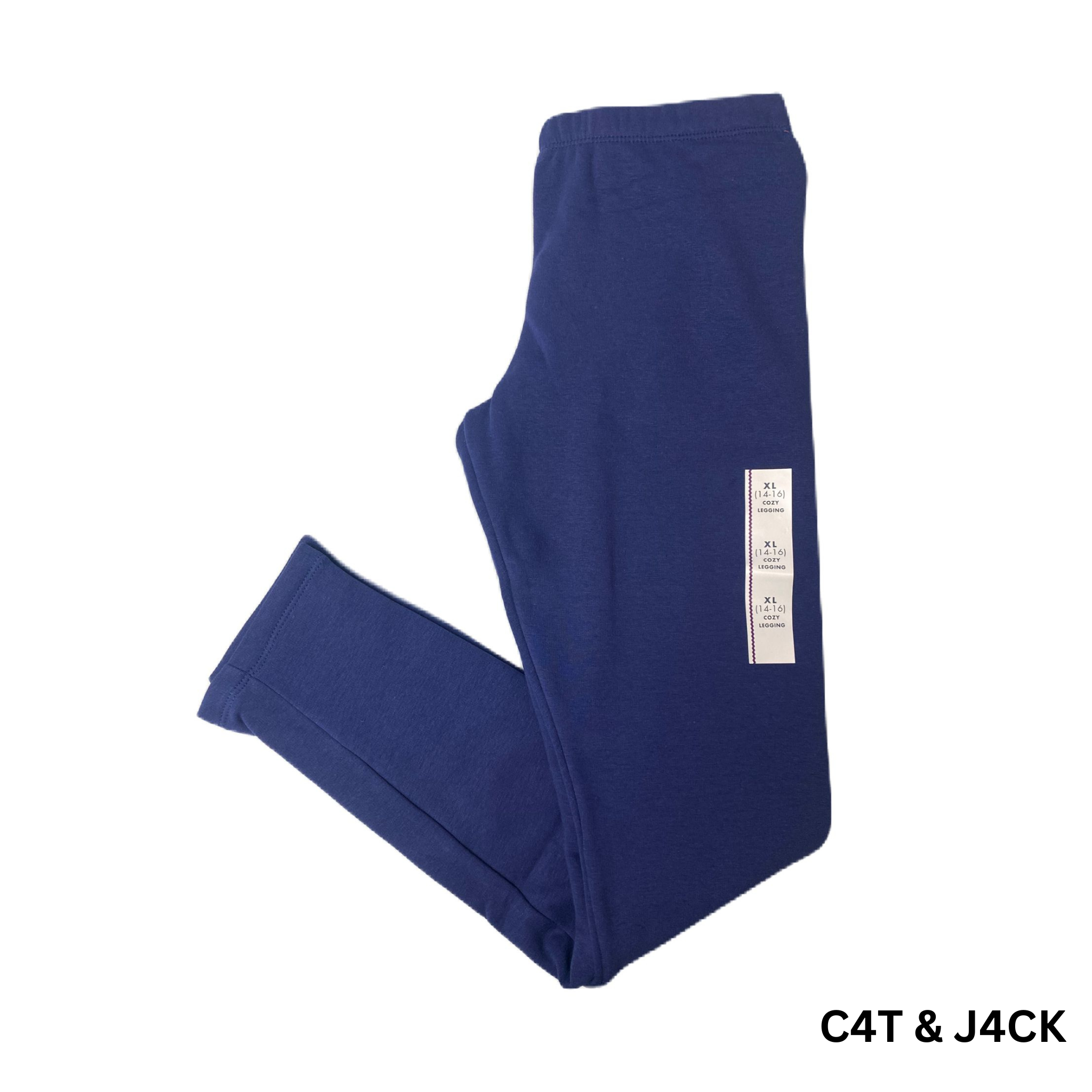 Girls Navy Slim Leg Joggers - XL (14/16)