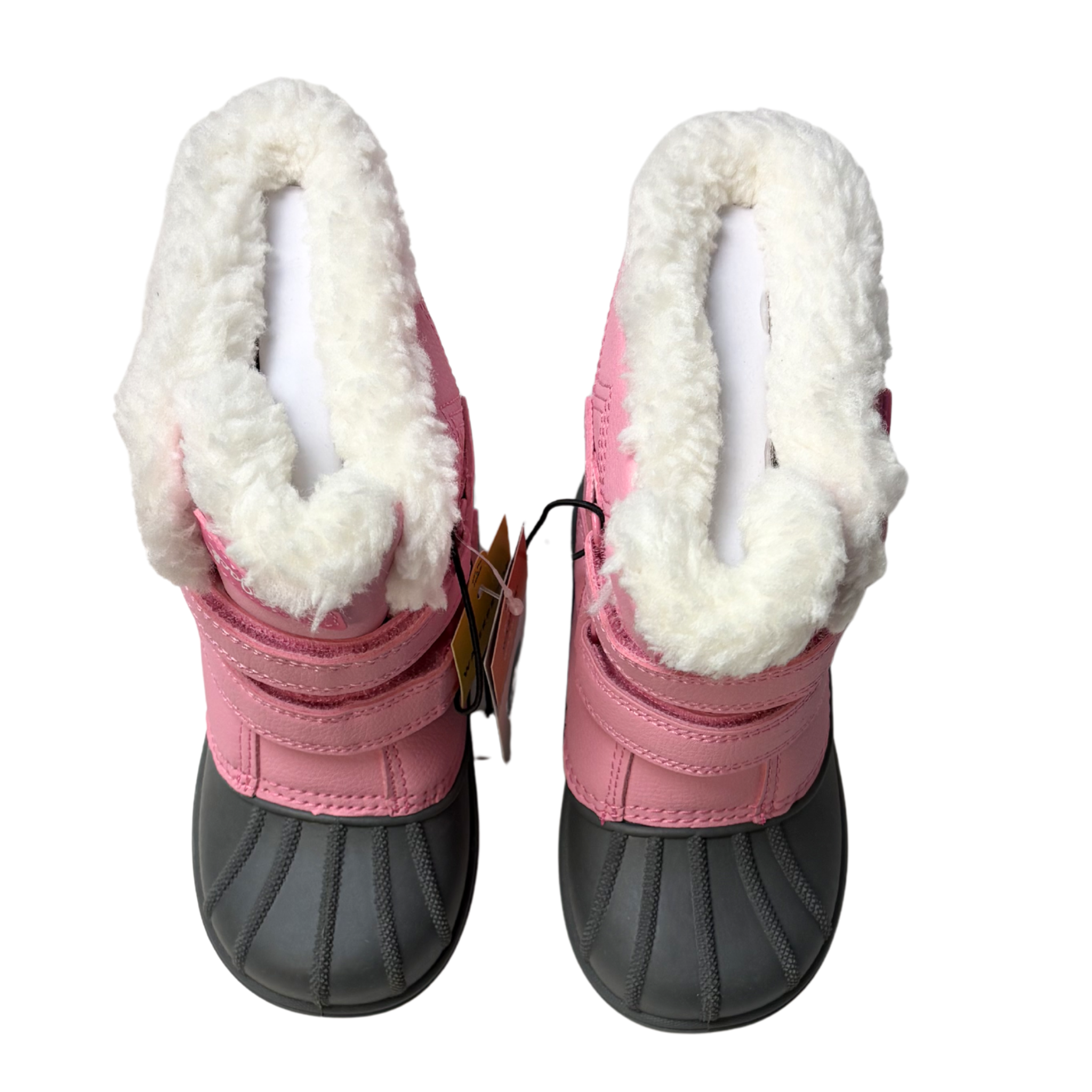 Girls Pink and Black Denver Winter Boots