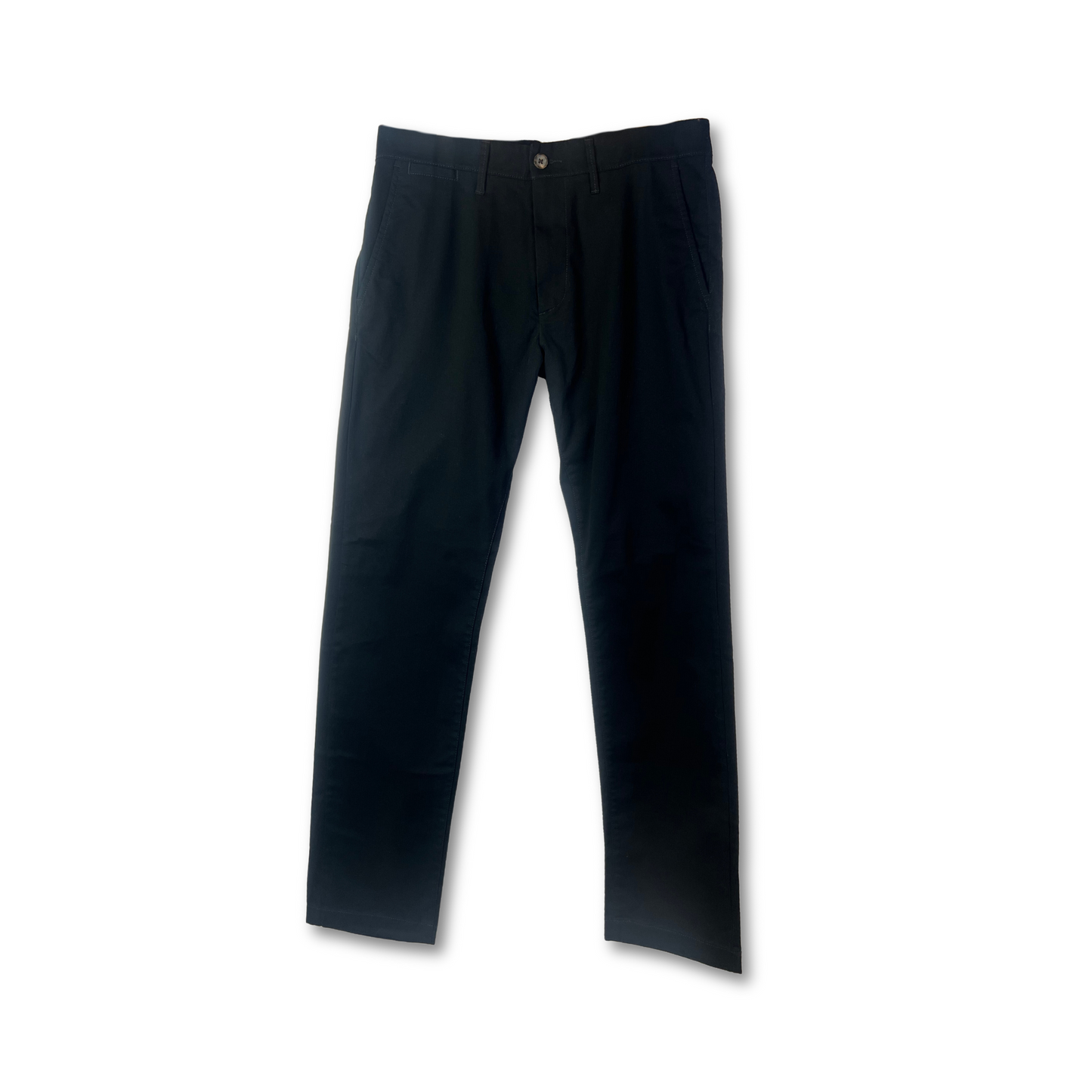 Men's Slim Chino Pants - Black, 32W x 32L, Stretch Comfort Fit