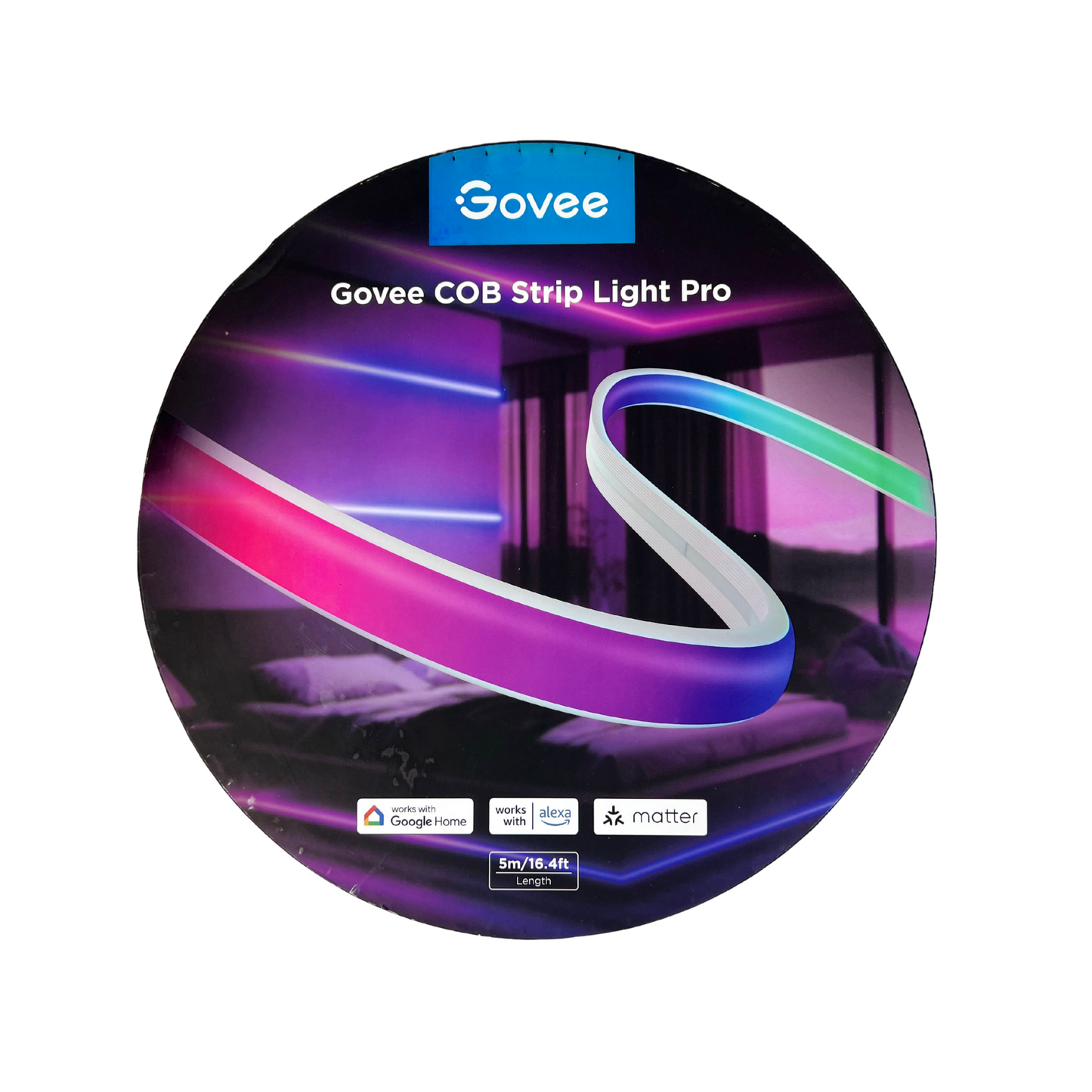 Govee COB LED Strip Light Pro – Smart RGBICW Light for Bedroom & Home Decor