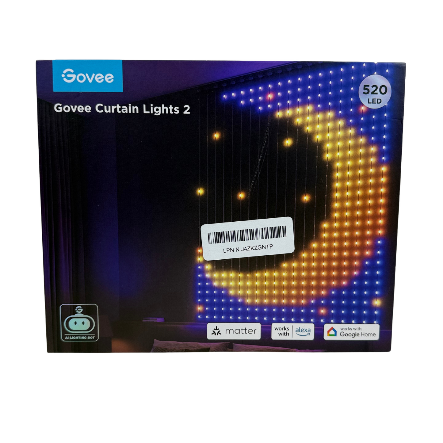 Smart RGBIC Outdoor LED Display Lights, 520 Lamp Beads, AI Light Show & 200+ Scene Modes