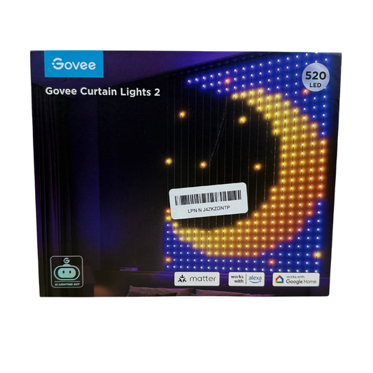 Smart RGBIC Outdoor LED Display Lights, 520 Lamp Beads, AI Light Show & 200+ Scene Modes