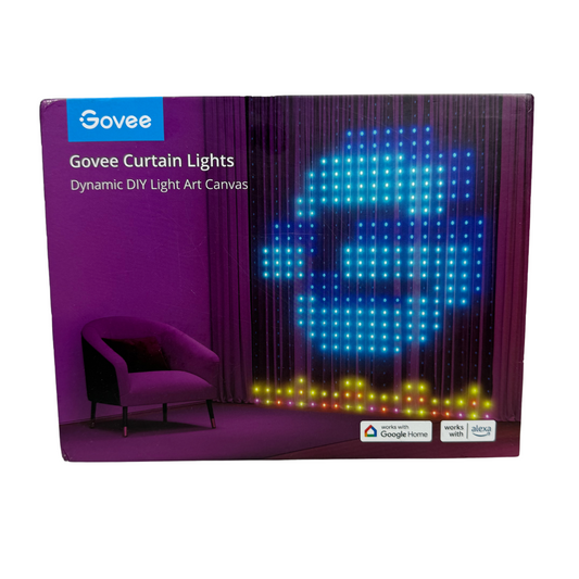 Smart LED Curtain Lights – 520 RGBIC LEDs, DIY Effects, Music Sync, Waterproof