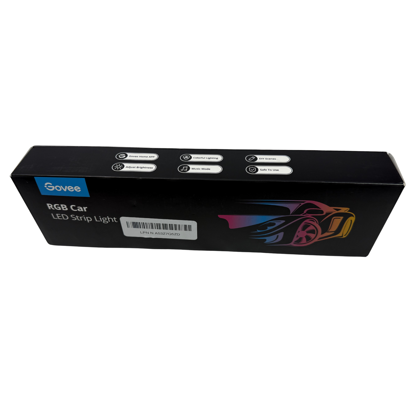 Car LED Lights with App Control, RGB Music Sync, 2-Line Design + Music Sync