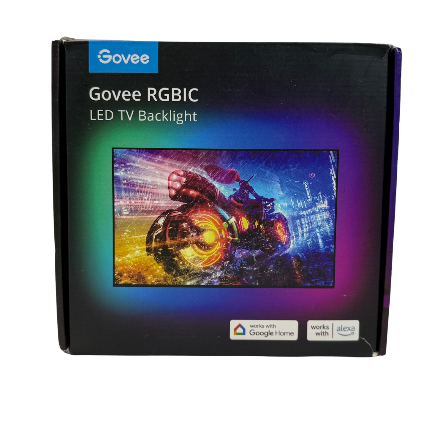 RGBIC TV LED Backlight for 55-65" TVs, Smart Bluetooth & Wi-Fi Control, Music Sync