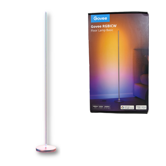 RGBIC Smart Corner Floor Lamp with Music Sync