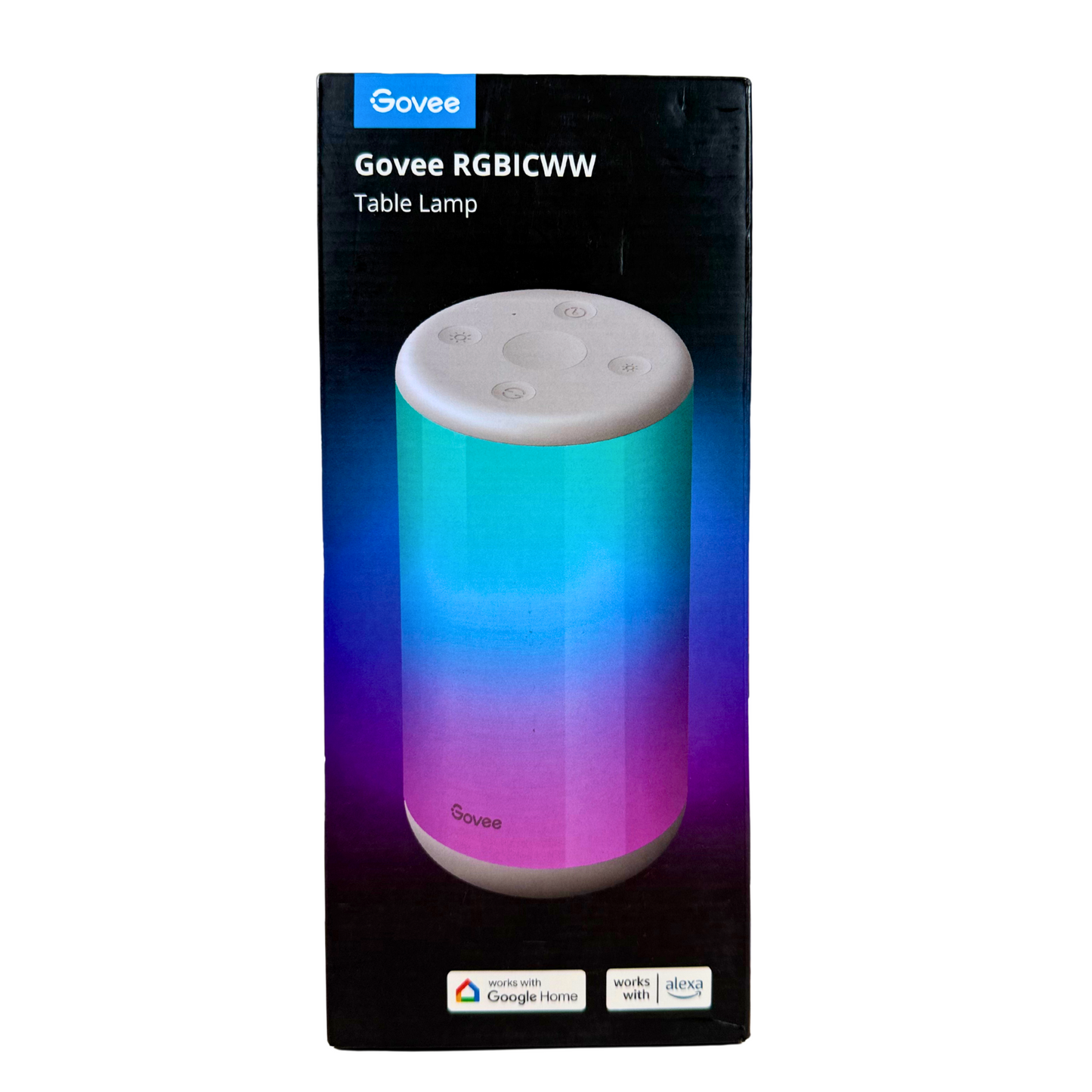 Smart RGBICWW Table Lamp with App & Voice Control – Music Sync, DIY Modes & 43 Scene Effects for Bedroom or Living Room