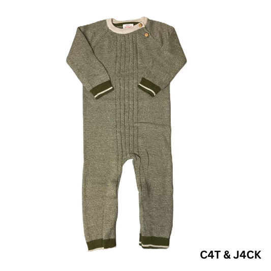 Green Baby Footless One Piece - 18M