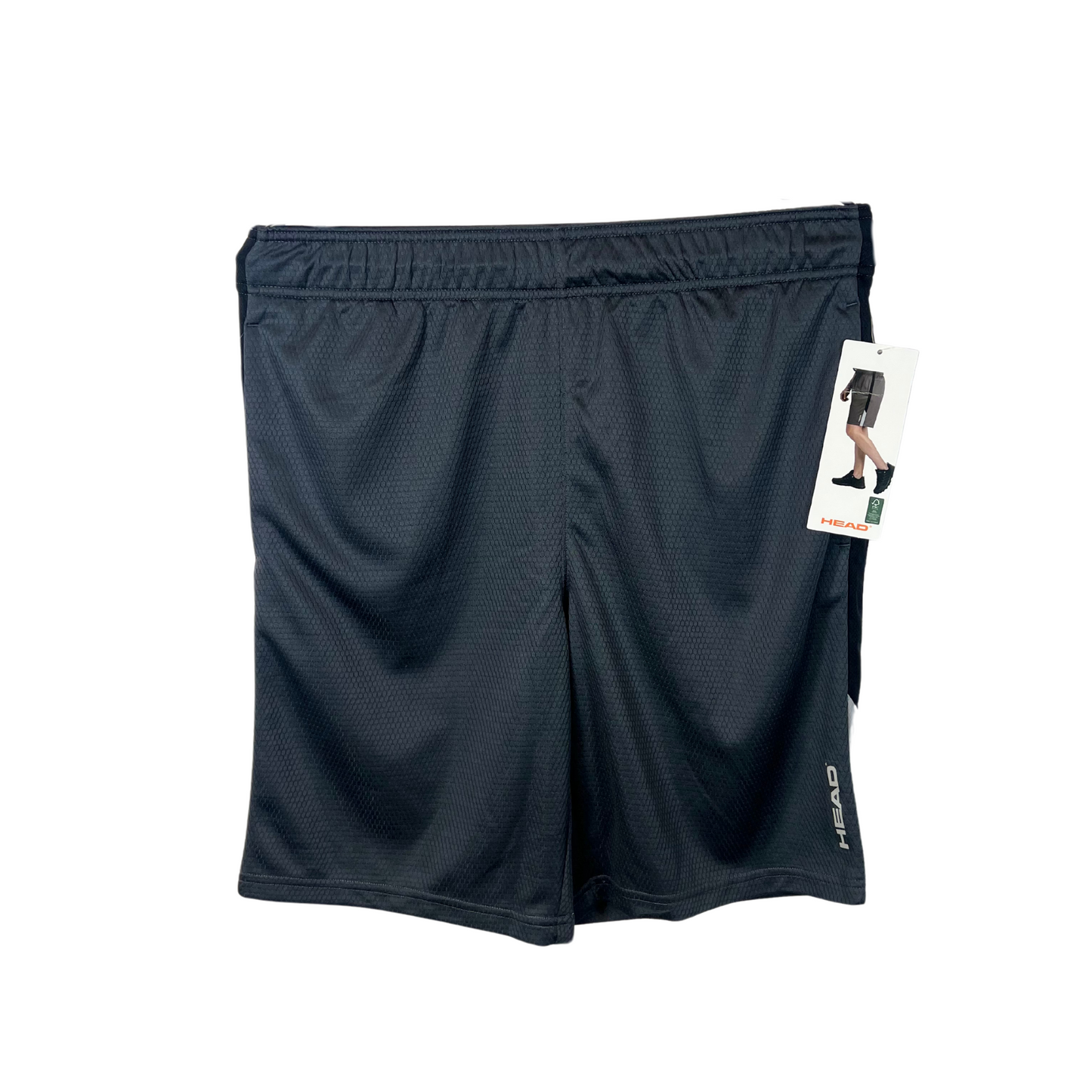 Men's Active Shorts, Size S, Grey and Black