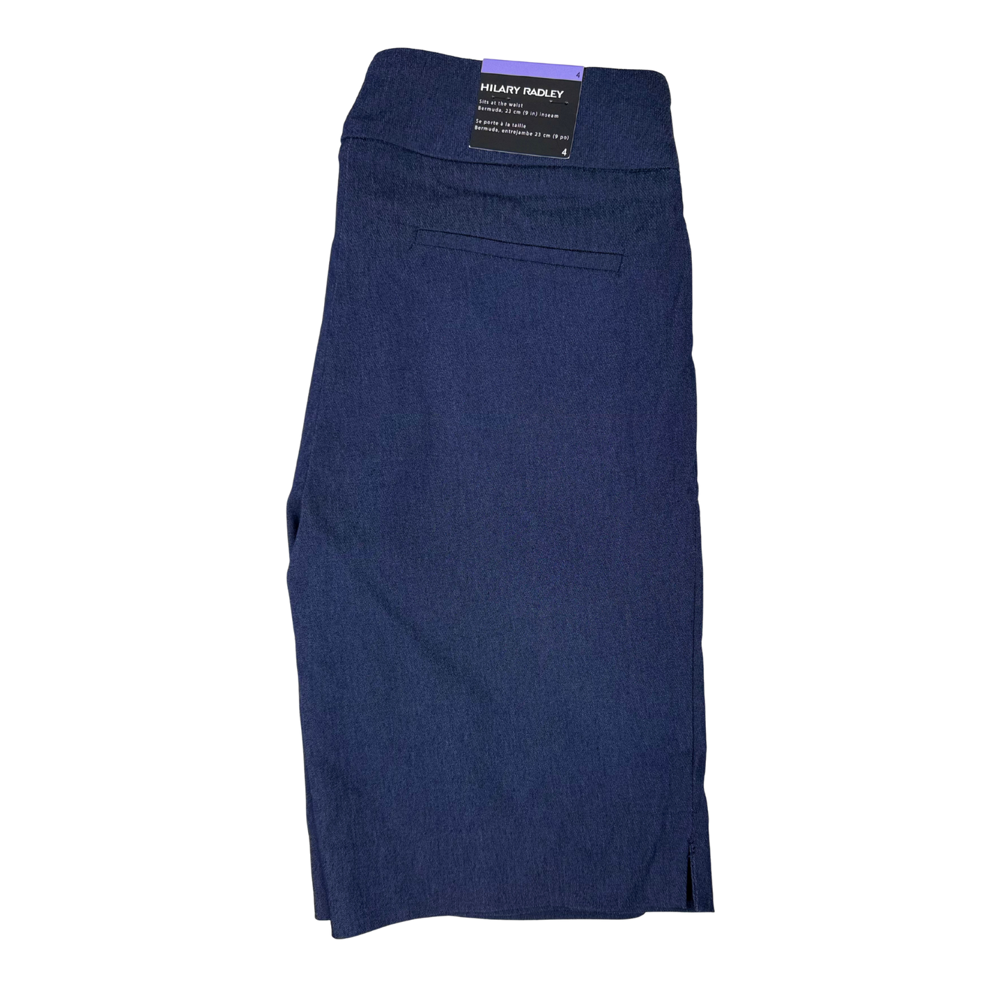 Women’s Navy Blue Shorts with Tummy Control – Size 4