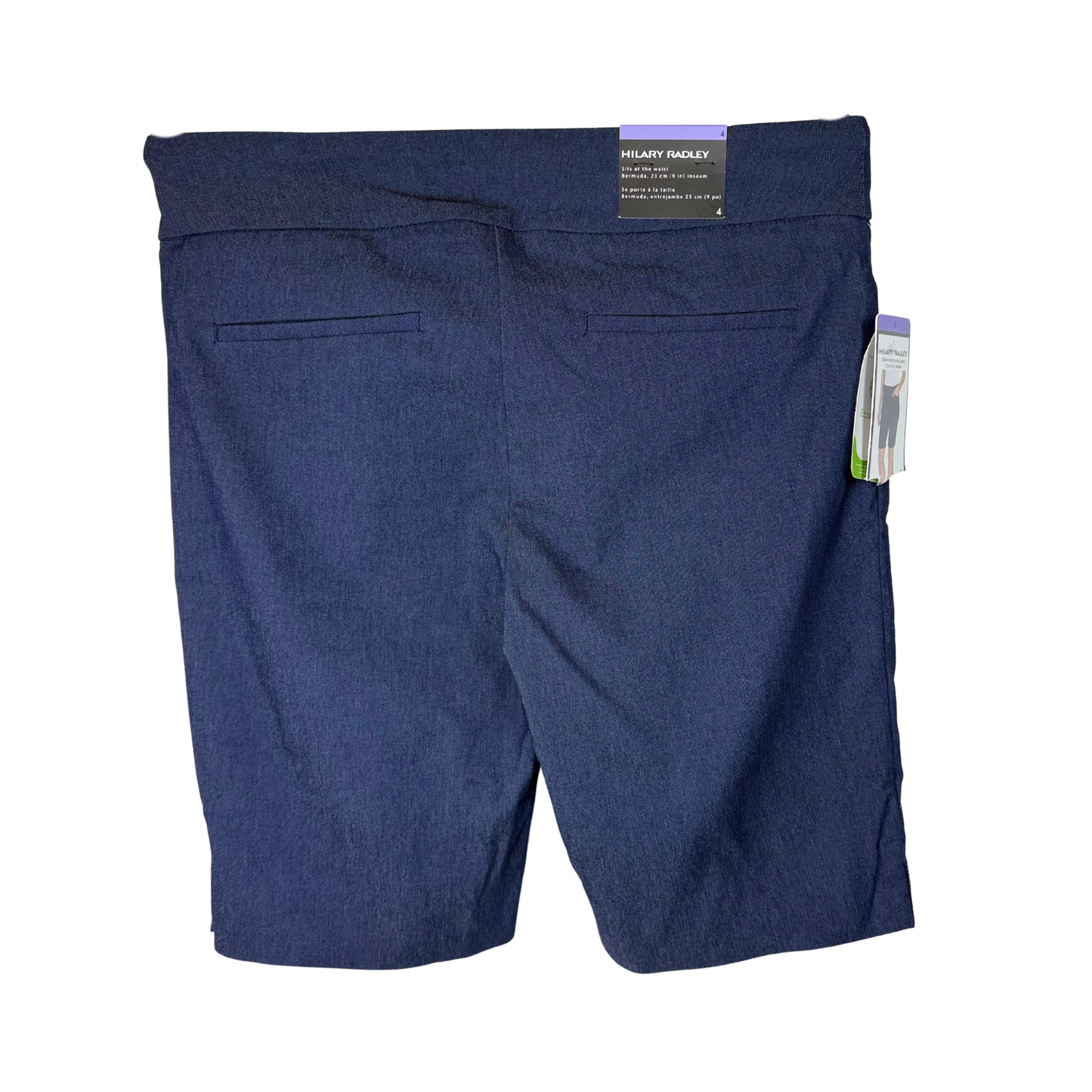 Women’s Navy Blue Shorts with Tummy Control – Size 4