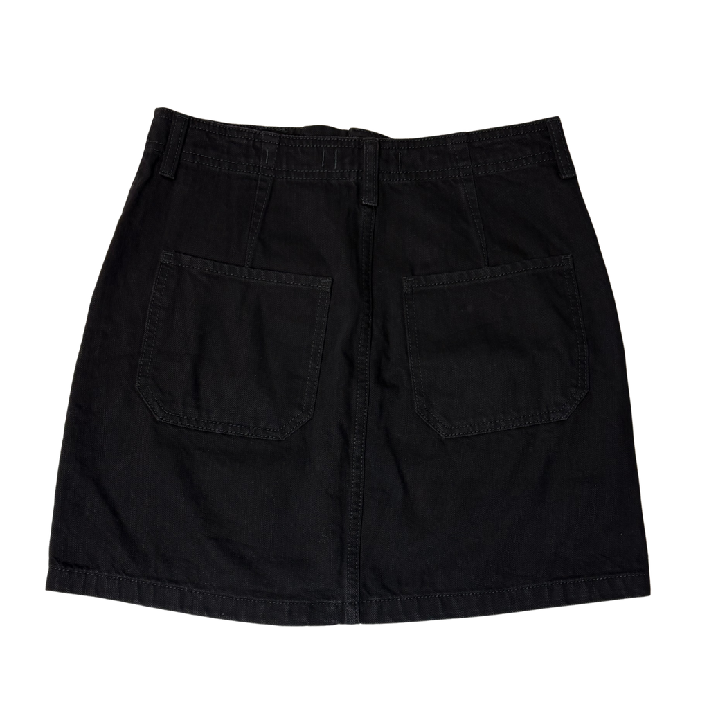 Hollister Women's Black Ultra High-Rise Button-Up Jeans Skirt - 7