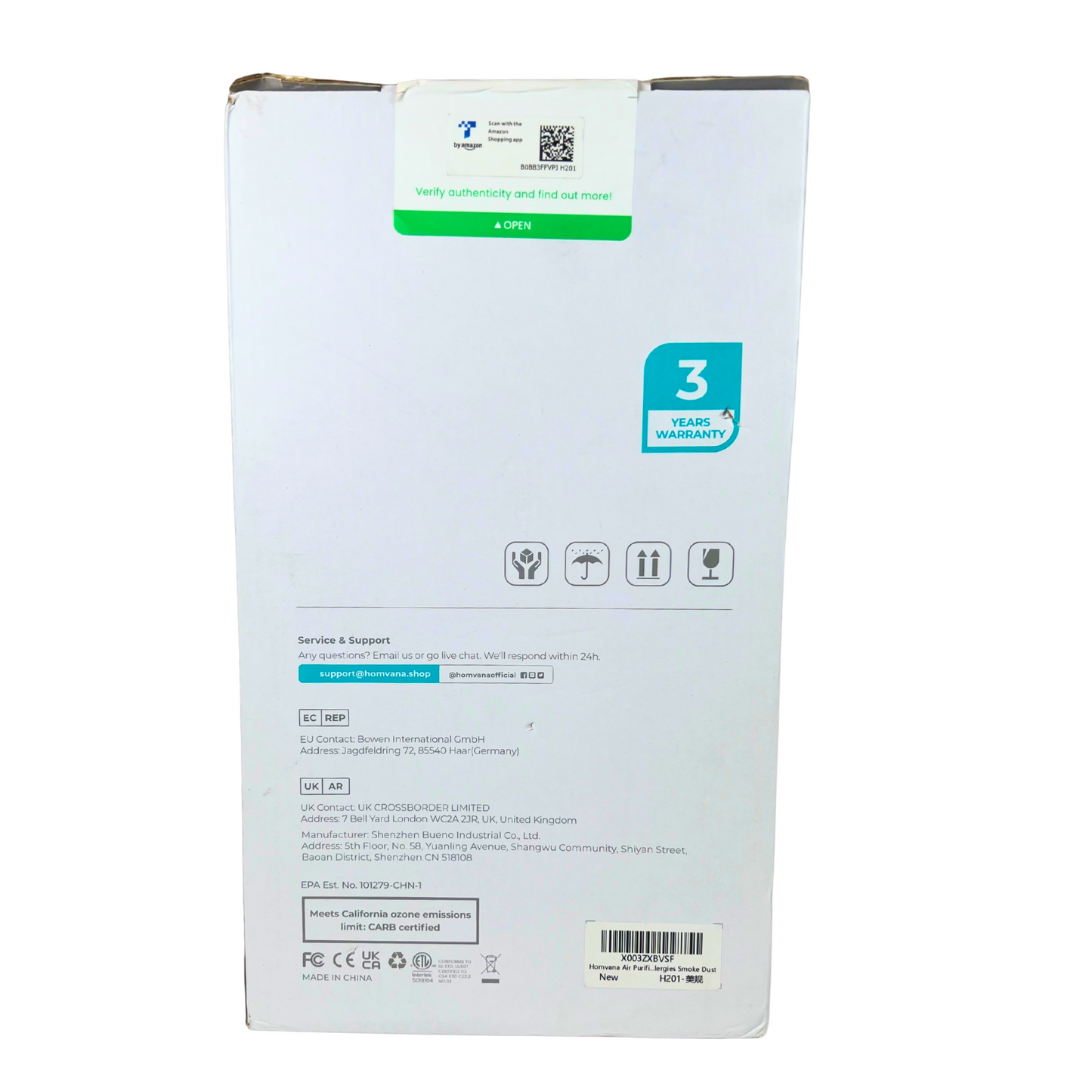 Ultra Quiet HEPA Air Purifier for Bedroom or Office – 6-Stage Filtration, 215 ft² Coverage
