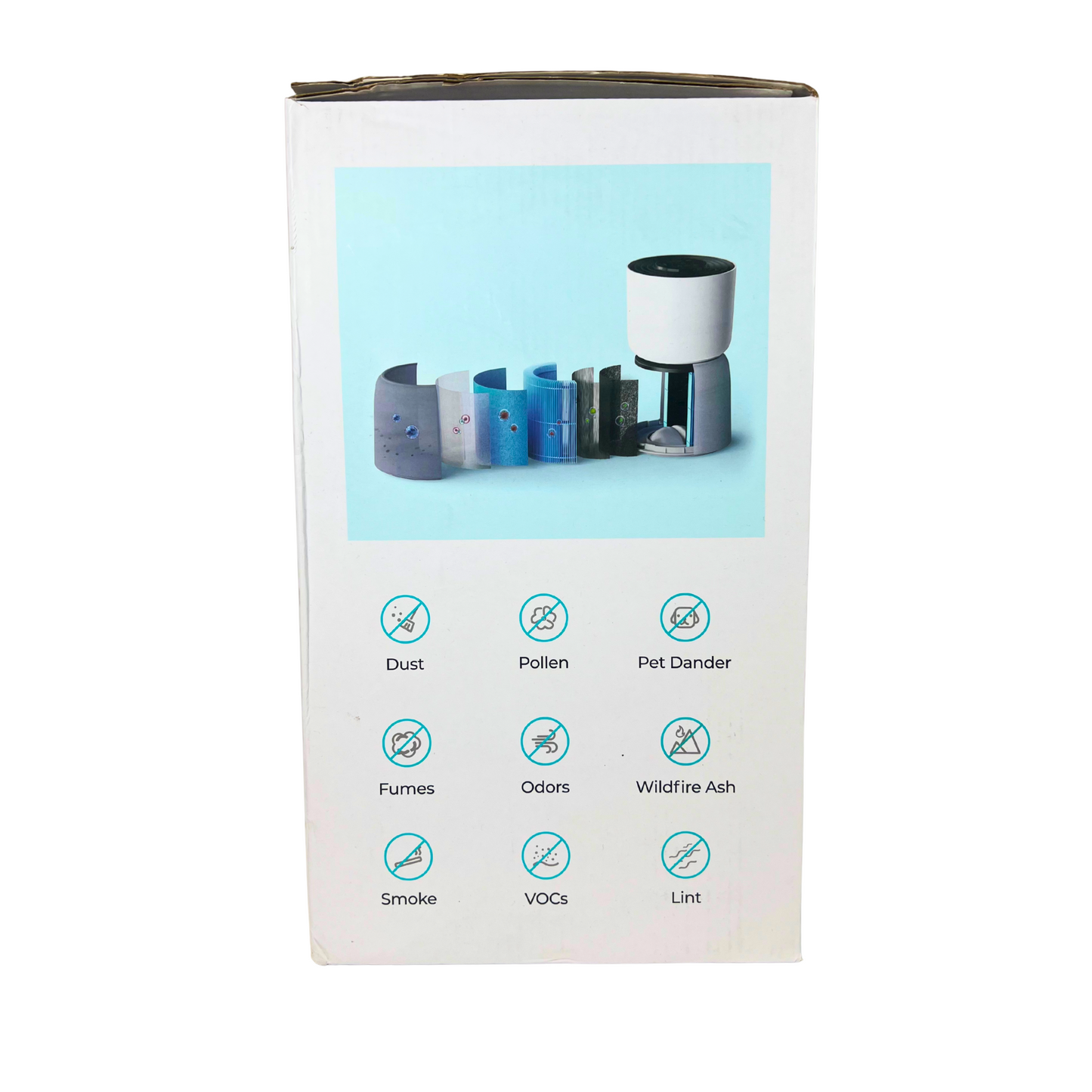 Ultra Quiet HEPA Air Purifier for Bedroom or Office – 6-Stage Filtration, 215 ft² Coverage
