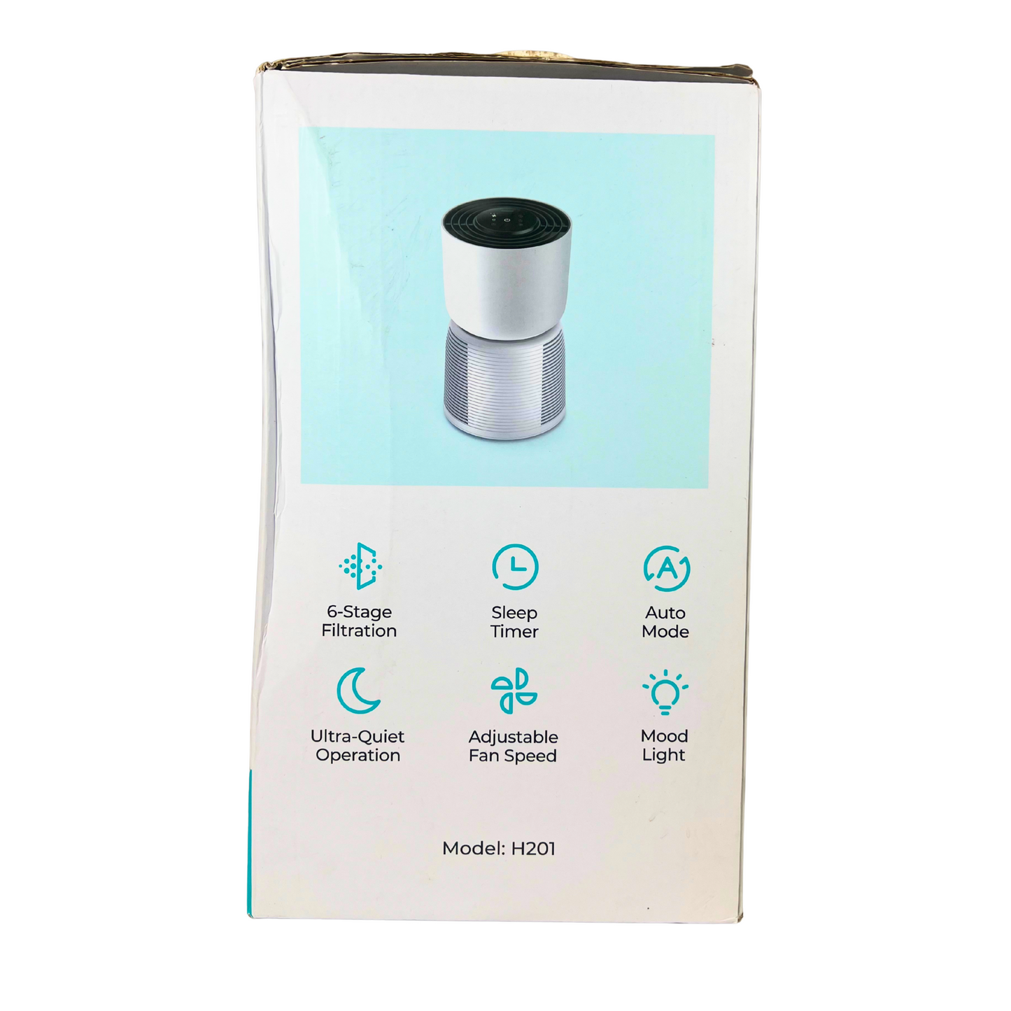 Ultra Quiet HEPA Air Purifier for Bedroom or Office – 6-Stage Filtration, 215 ft² Coverage