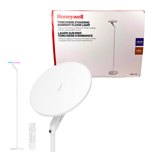 LED Floor Lamp – 3000LM Smart RGB Standing Light with Remote, Adjustable Color Temperature 2700K–5000K, Eye-Caring Full Spectrum Reading Lamp