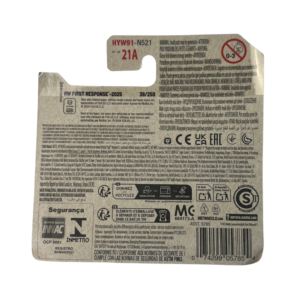 2020 Ram 1500 Rebel – HW First Response 3/5 – White/Red – 39/250