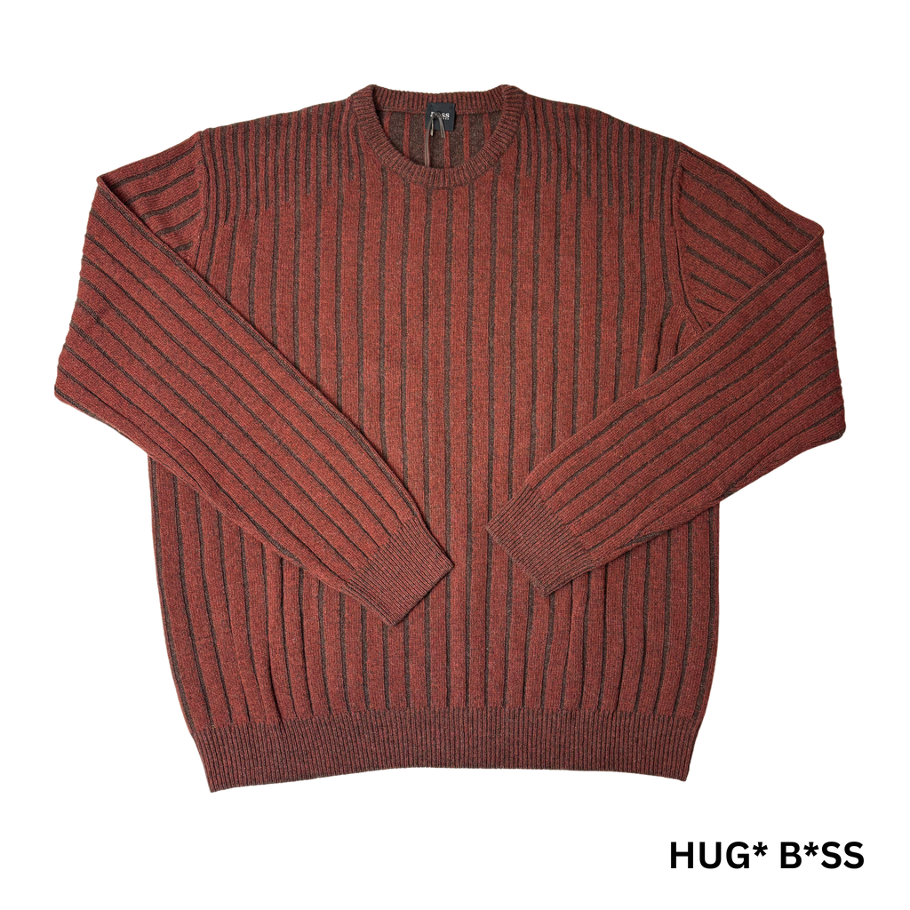 Men’s Dark Red Wool Blend Sweater Size XXL