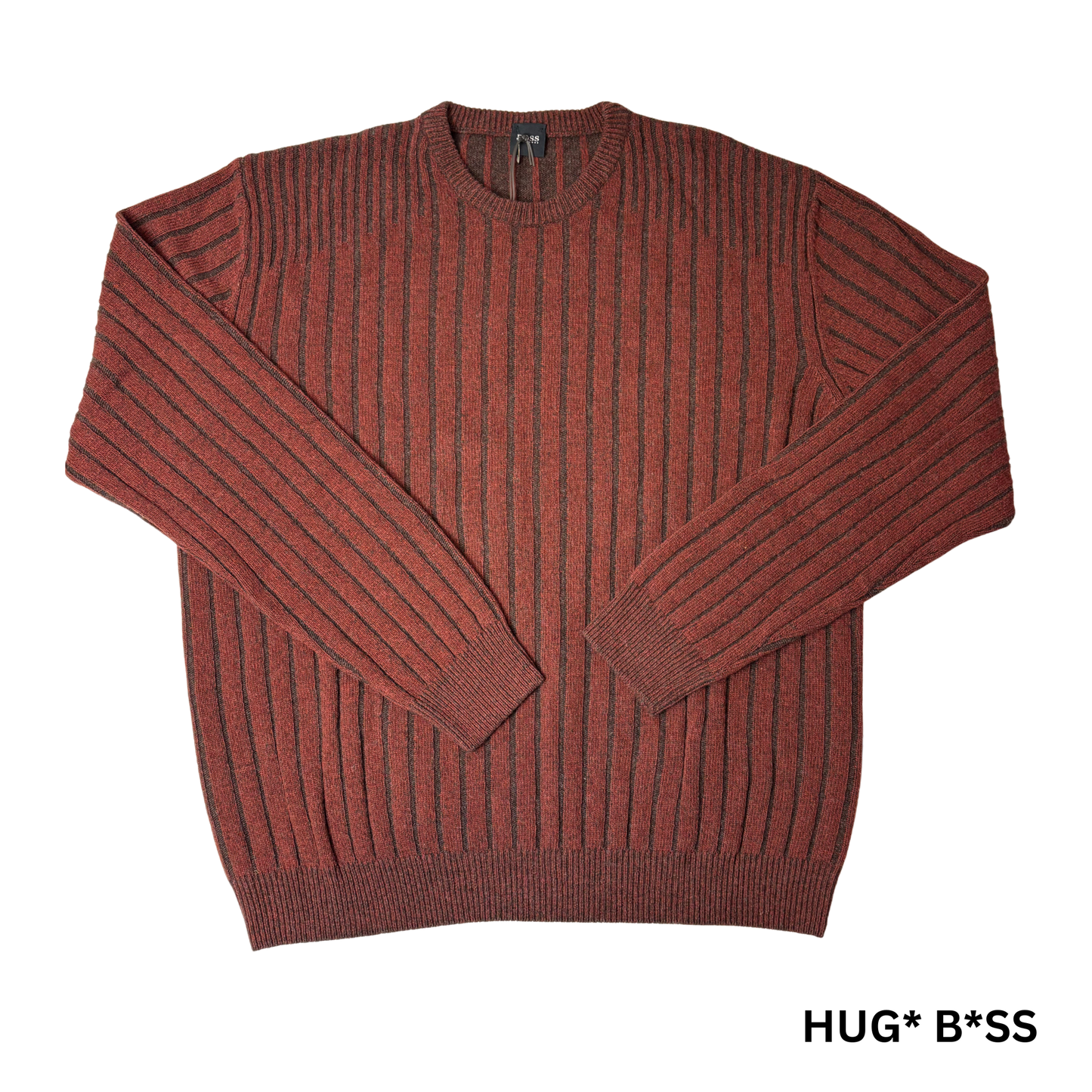 Men’s Dark Red Wool Blend Sweater Size XXL