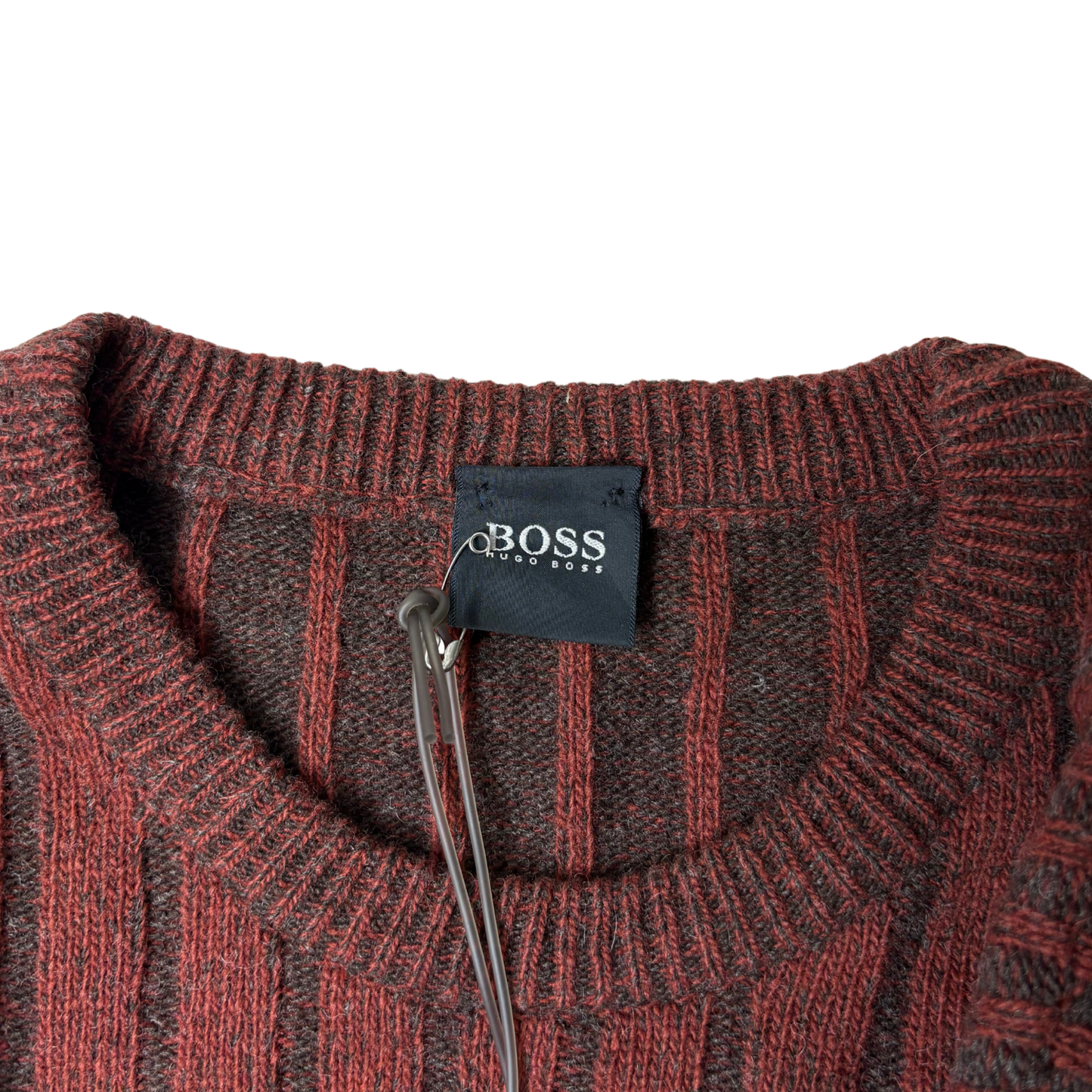 Men’s Dark Red Wool Blend Sweater Size XXL