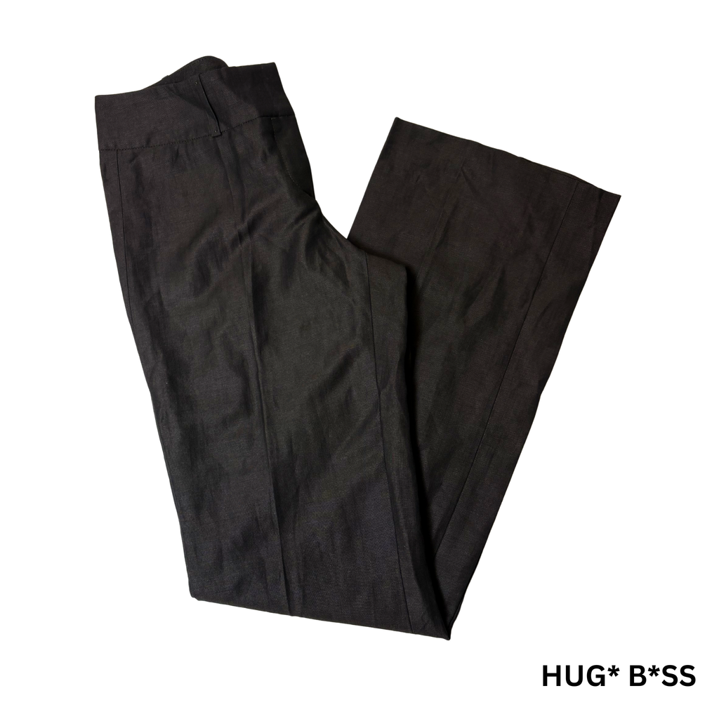 Women’s Brown Pants – Size 6 – Wool Linen Blend