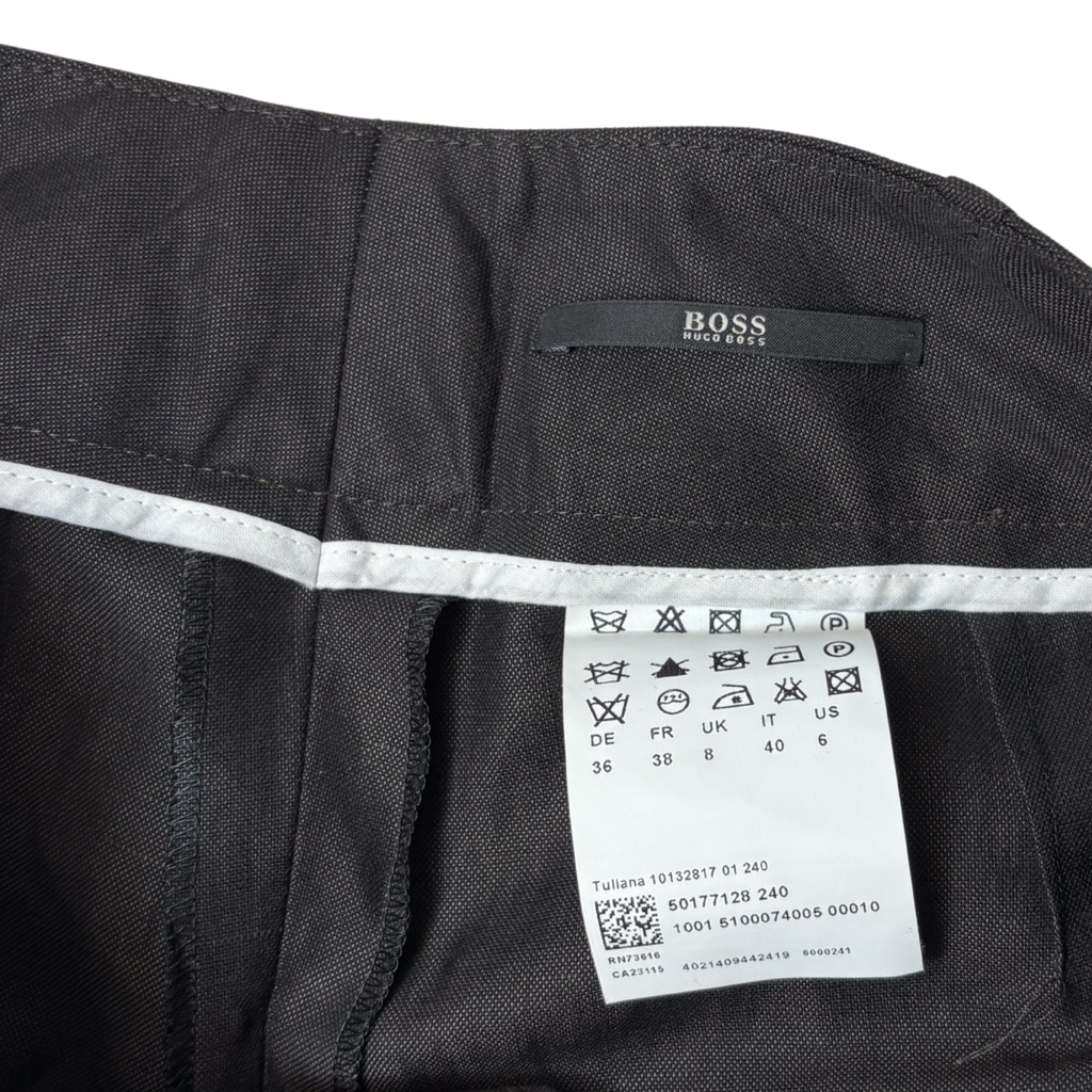 Women’s Brown Pants – Size 6 – Wool Linen Blend