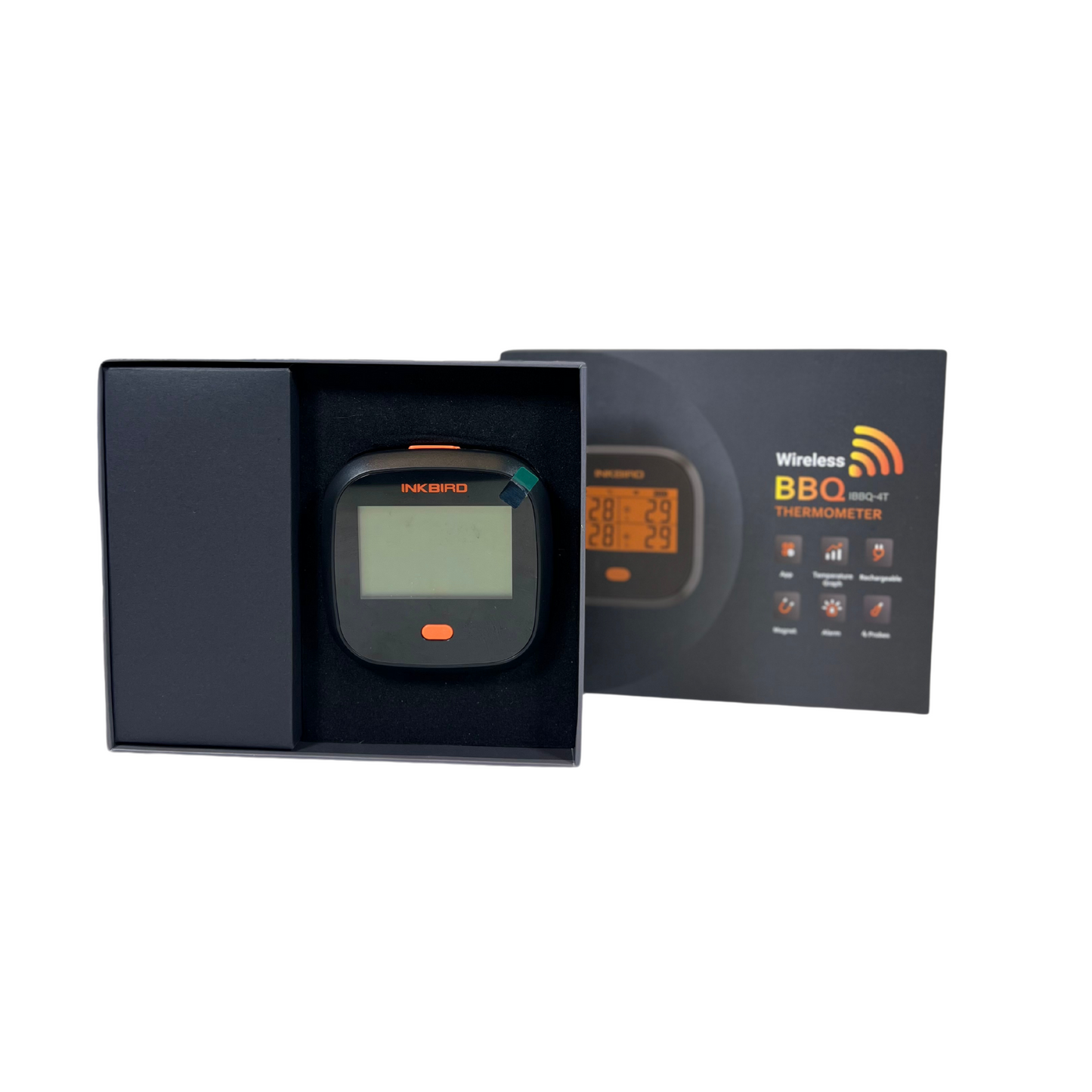INKBIRD WiFi Wireless Meat Thermometer IBBQ-4T with 4 Color Probes