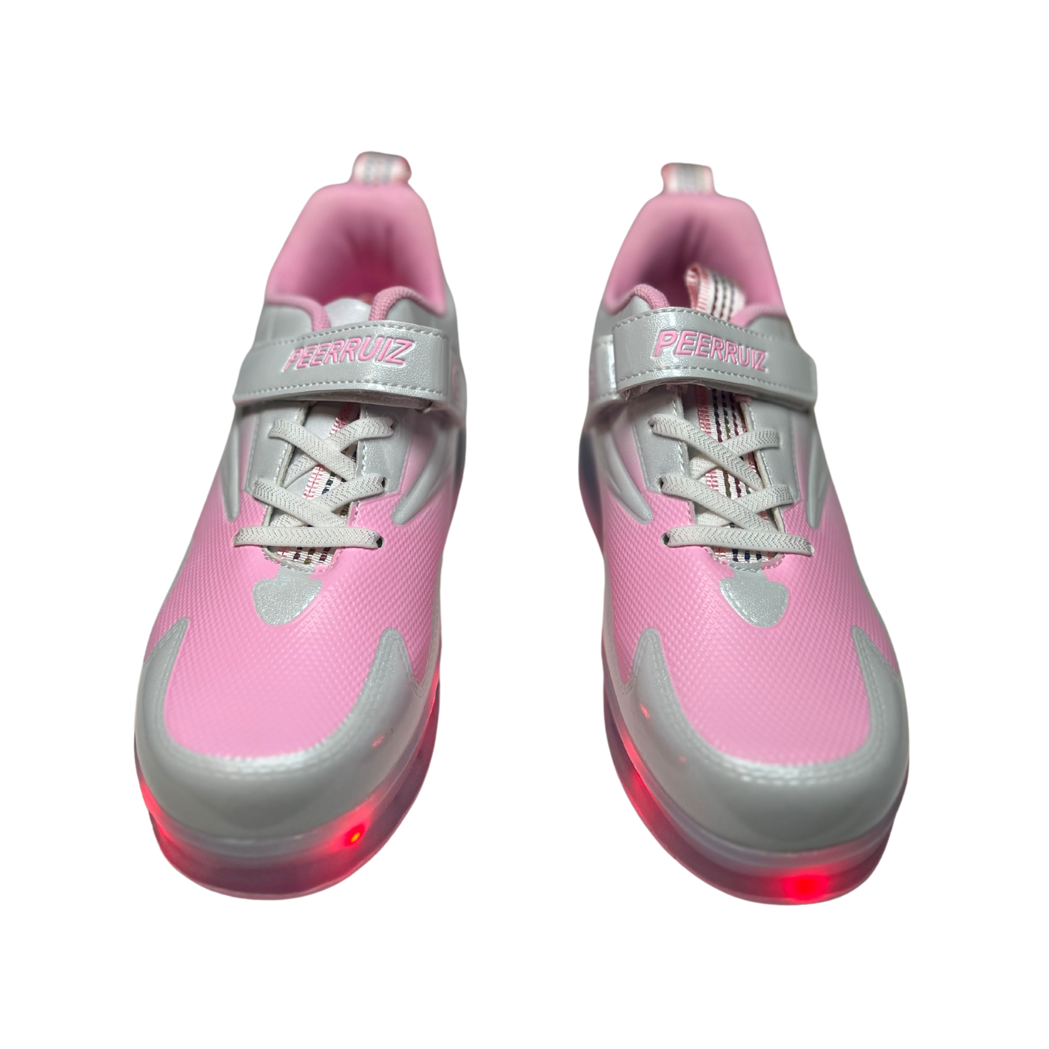 Girl Light-Up Shoes with Wheels – USB Rechargeable LED Roller Skates