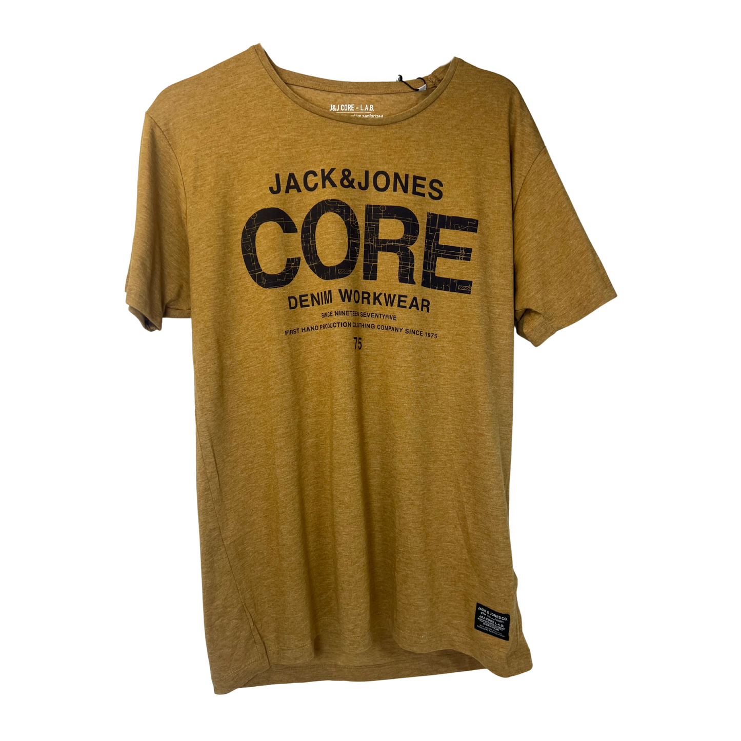 Men’s Short Sleeve Core T-Shirt – Size XL Golden Brown