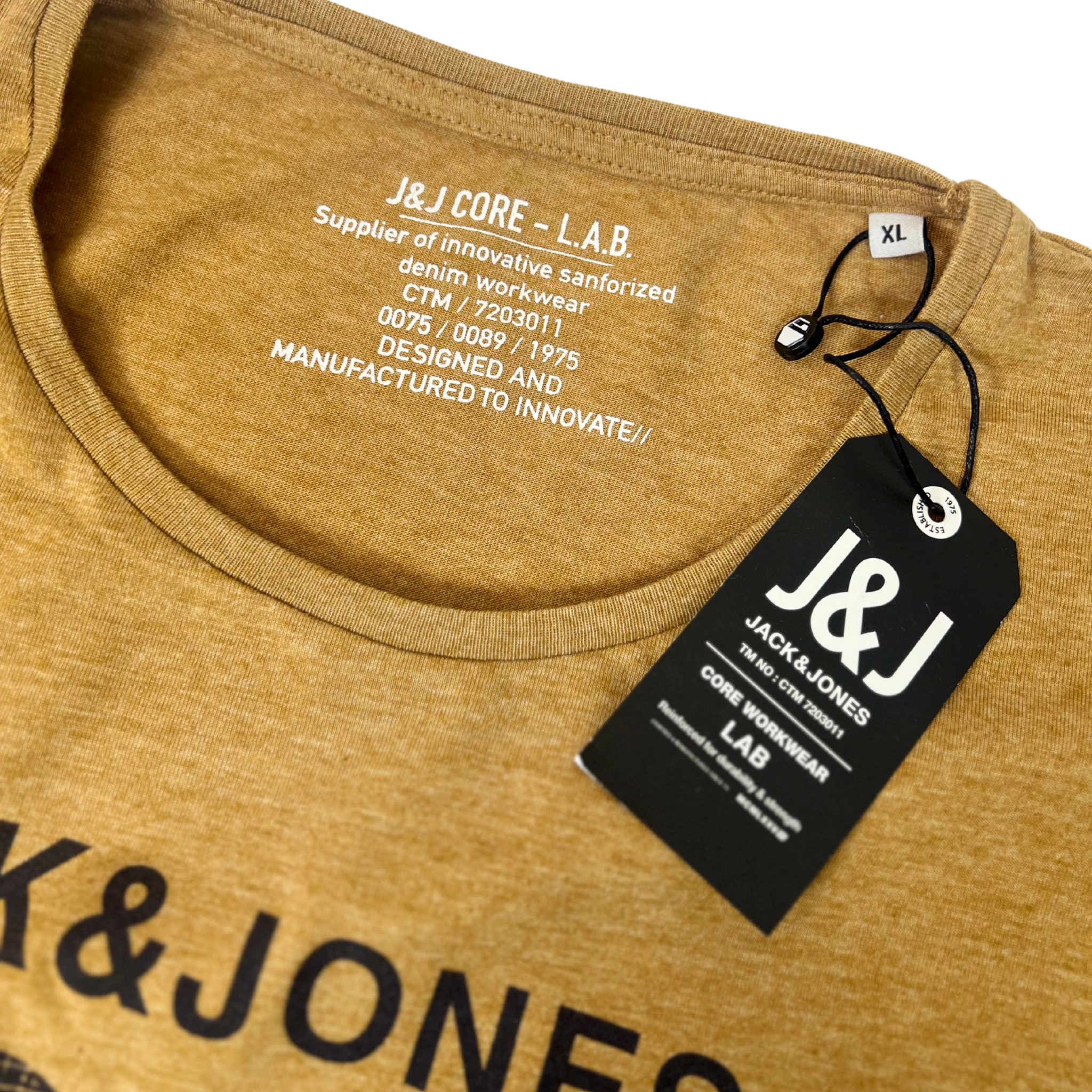 Men’s Short Sleeve Core T-Shirt – Size XL Golden Brown