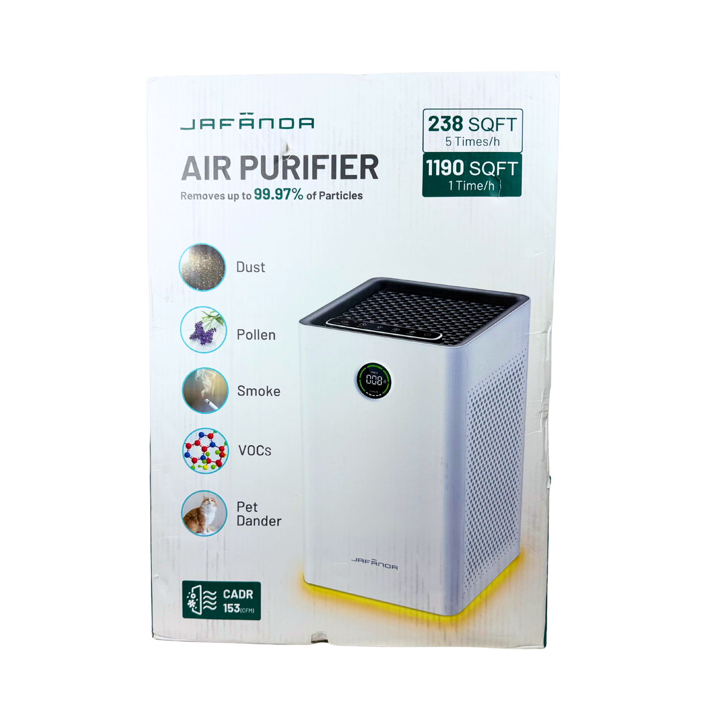 Air Purifier for Home Large Room – 3-Stage HEPA Filtration, Activated Carbon, Quiet Operation, 1190 sq ft Coverage