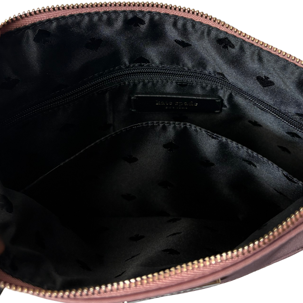 Kate Spade New York Dawn Flat Crossbody Purse Nylon Zip Closure