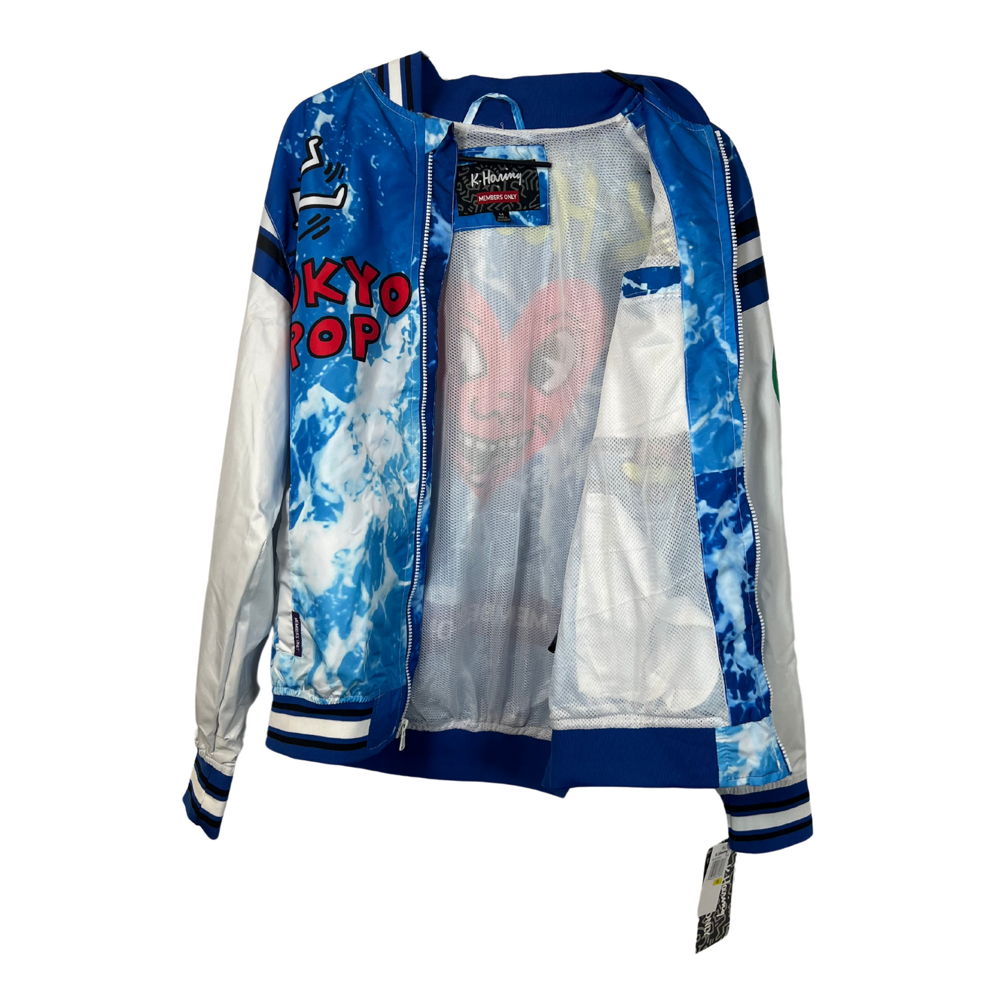 Keith H x Members Only Tokyo Pop Windbreaker Bomber Jacket, Size M