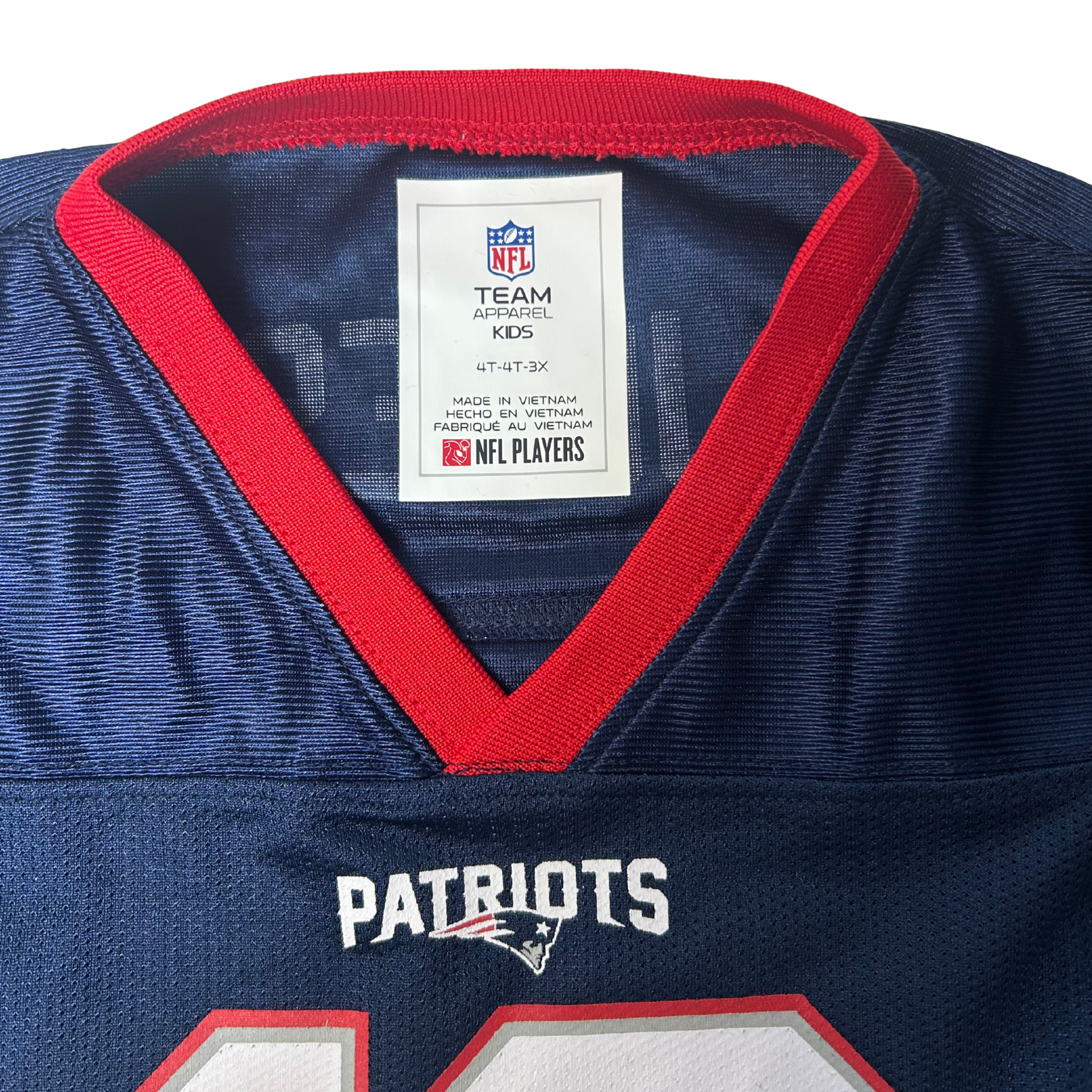 Kid's NFL Team Apparel Mac Jones Shirt – New England Patriots – Toddler Size 4T