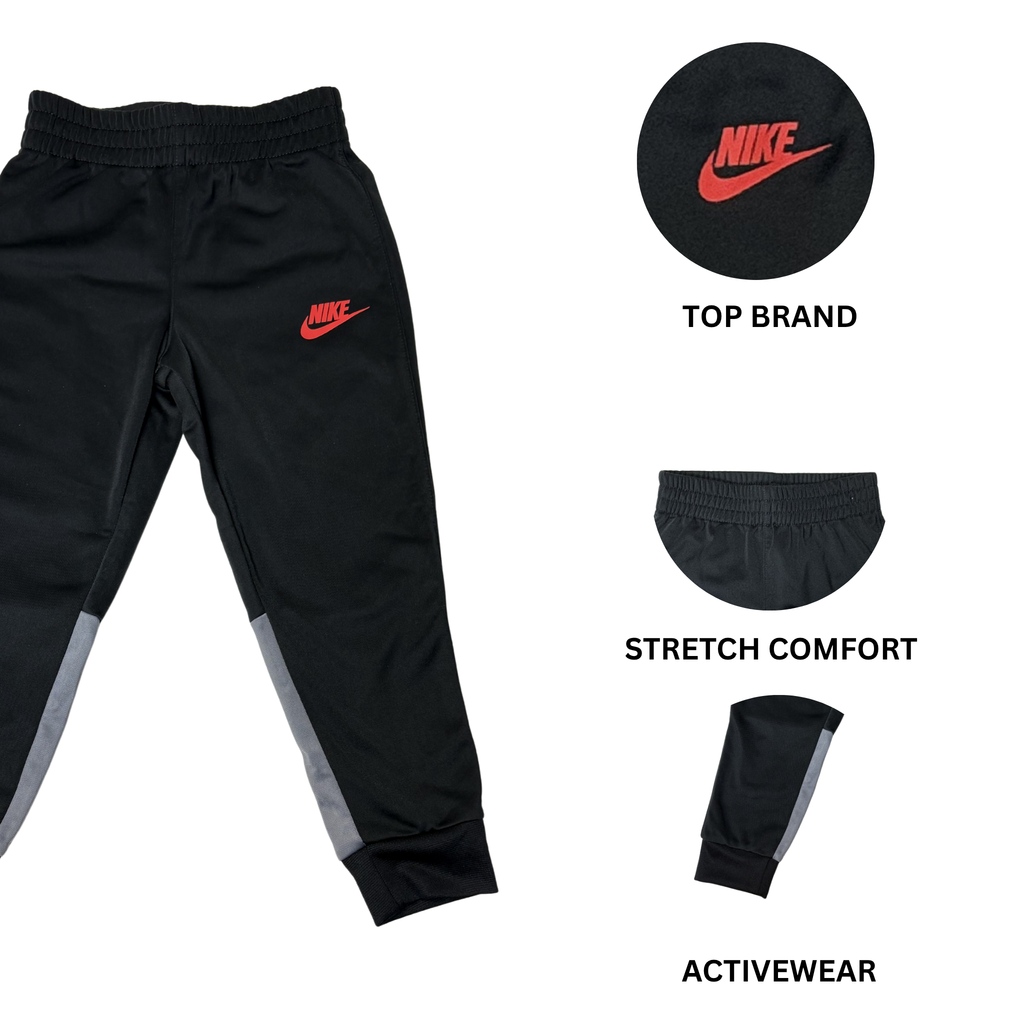 Kids Black Joggers with Grey Detail – Size 3-4 Years (4T)