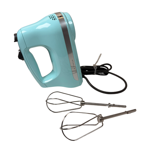 5-Speed Ultra Power Hand Mixer with Turbo Beaters – Aqua Sky