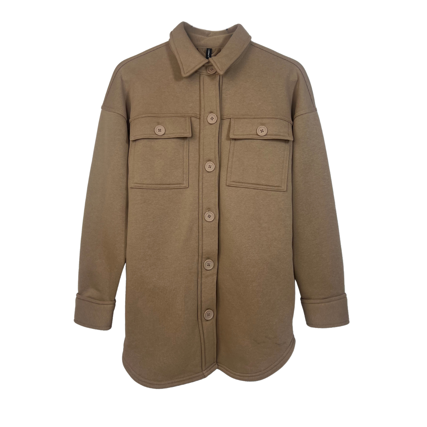 Soft Light Brown Shacket