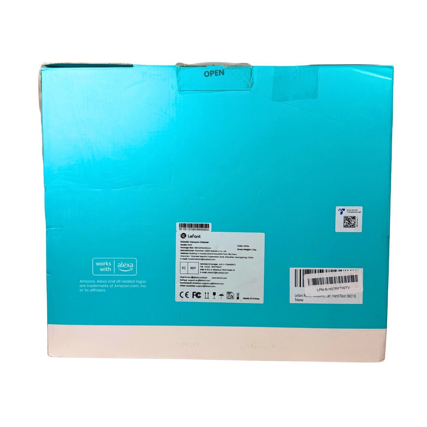 Smart Robot Vacuum Cleaner with 2200Pa Suction & 6 Cleaning Modes – Wi-Fi, App & Voice Control, Self-Charging, Slim Design