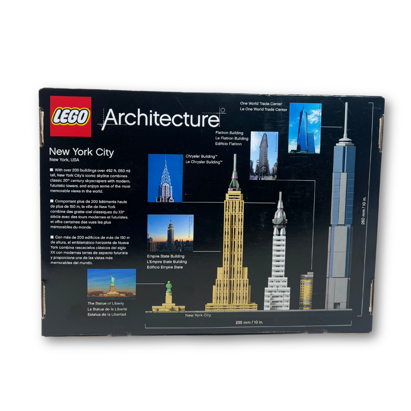 Architecture New York City Skyline 21028, Collectible Model Kit for Adults, Unique Home Décor Gift