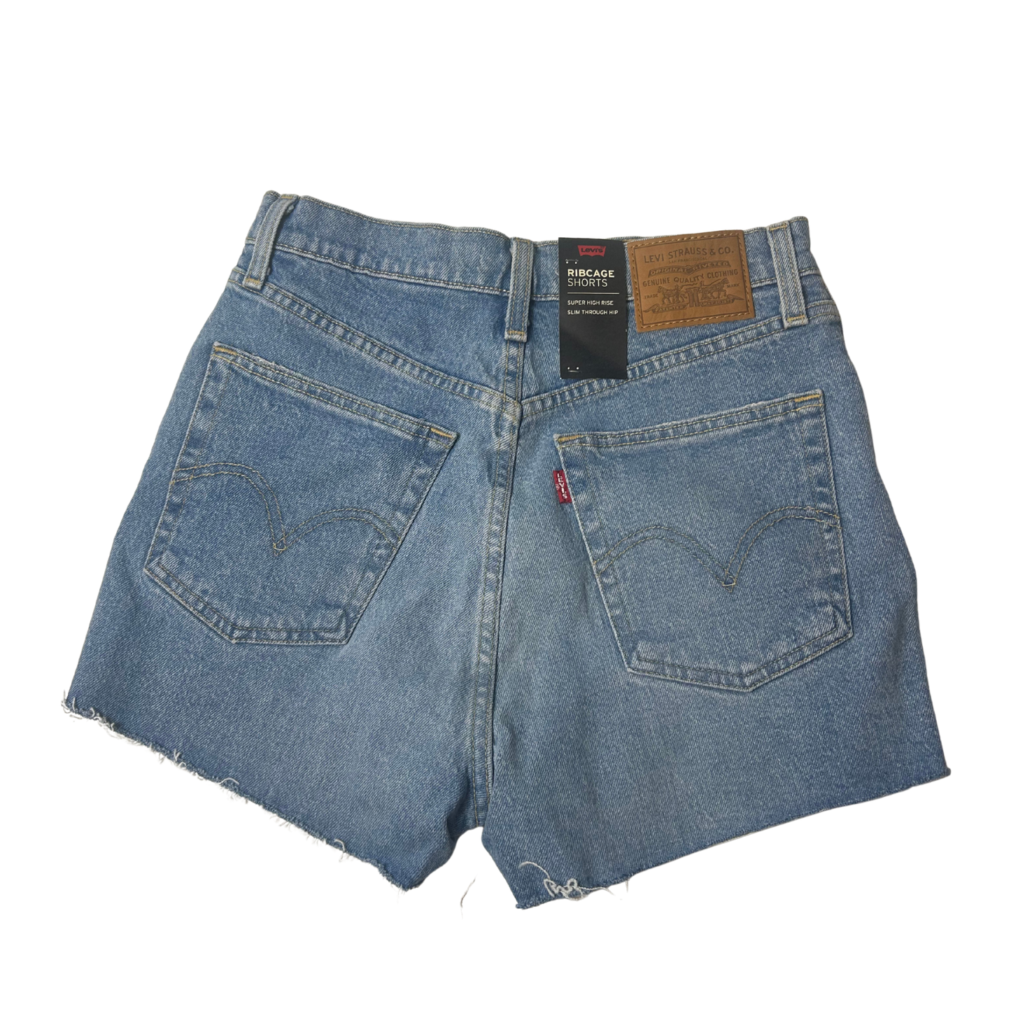 Women’s Super High-Rise Ribcage Denim Shorts – Size 28